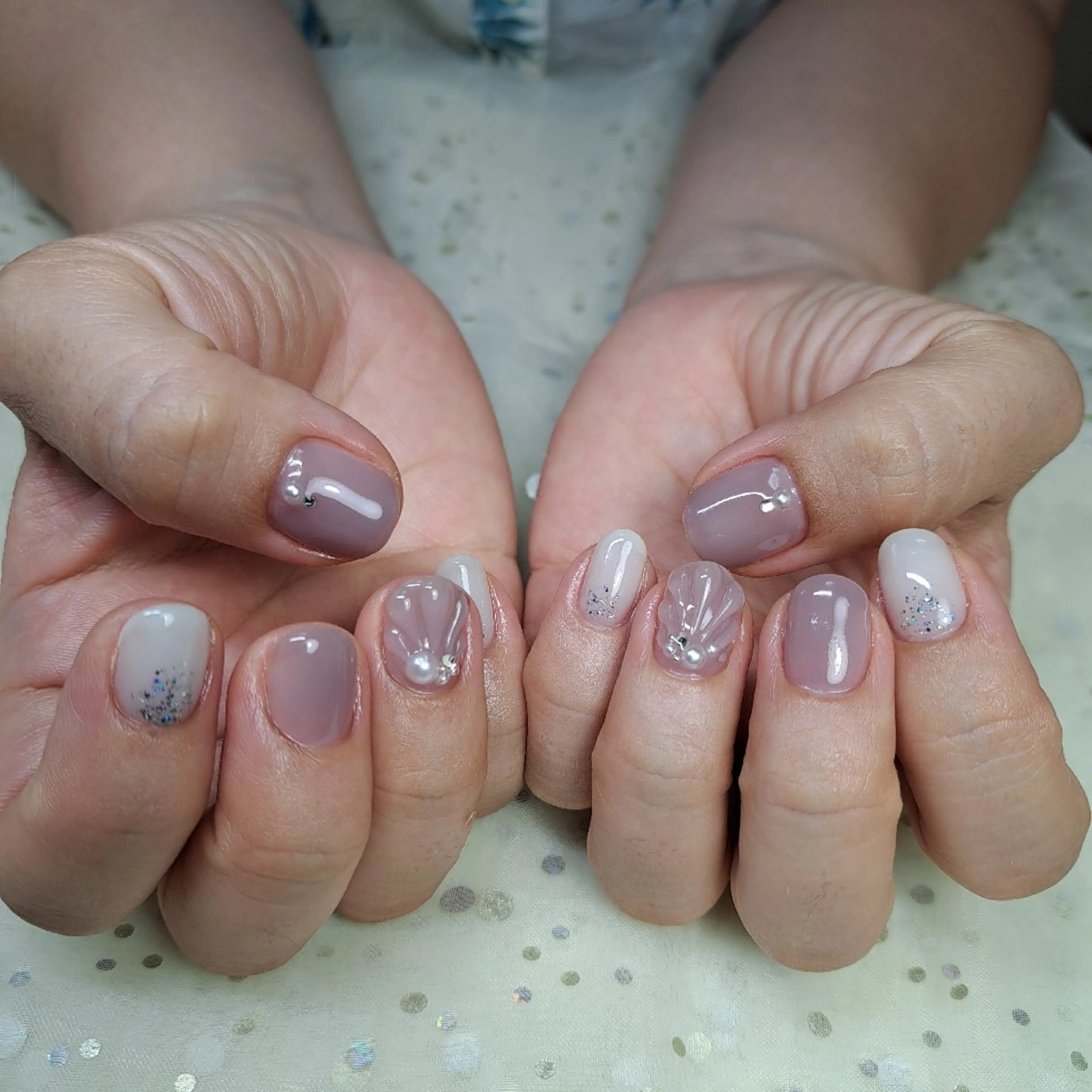 ネイル ぷっくりネイル シンプルネイル HAYASHI  Nのネイルデザイン