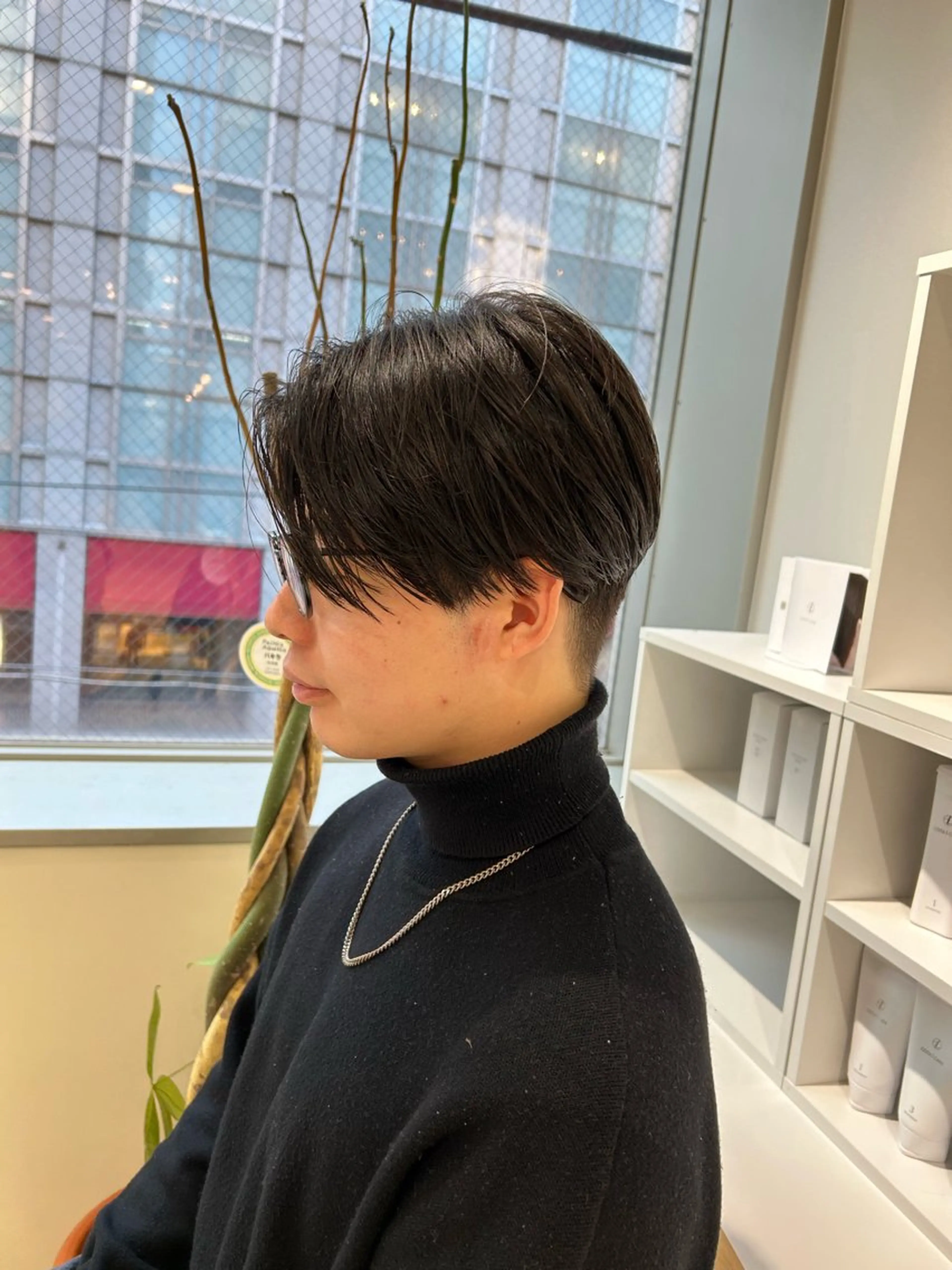 ショート メンズ センターパート カット 🩰ニシムラヒカリ 半個室salon♡*のヘアスタイル