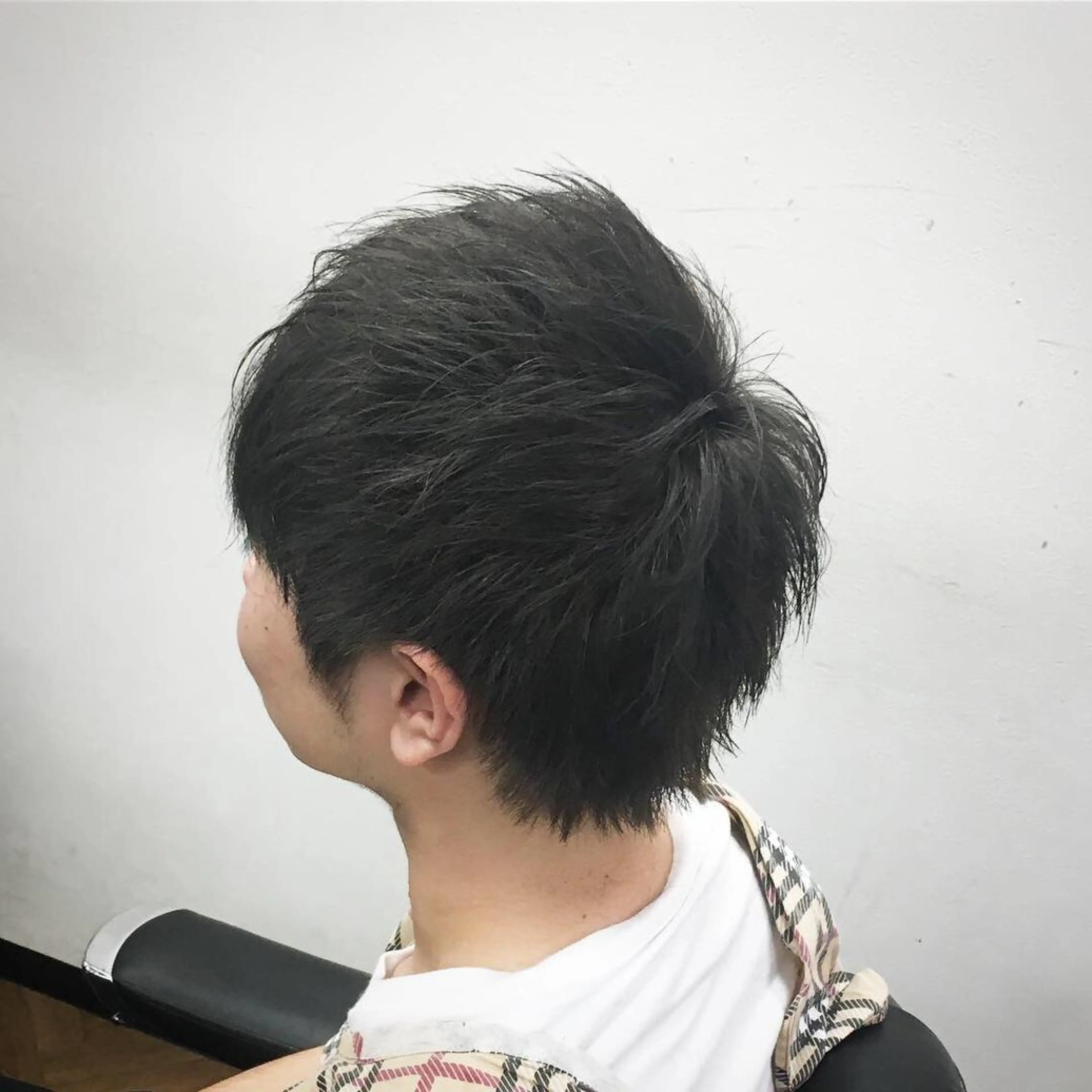 ショート カラー メンズ アッシュ アッシュグレー 前田賢生 ご新規様はNGのヘアスタイル