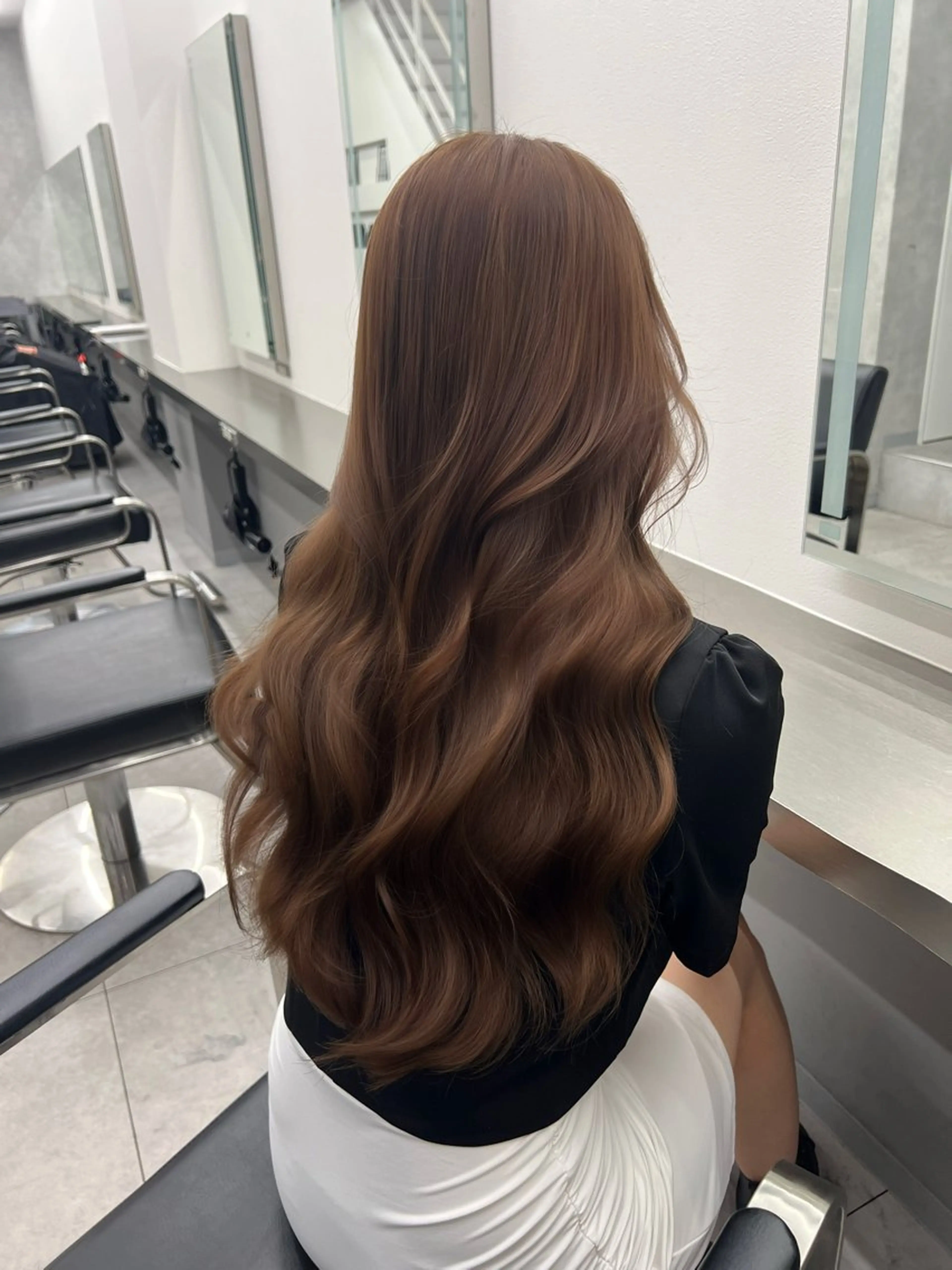 ロング カラー ヘアアレンジ 艶カラー/アイドル 前髪/内藤　輝のヘアスタイル