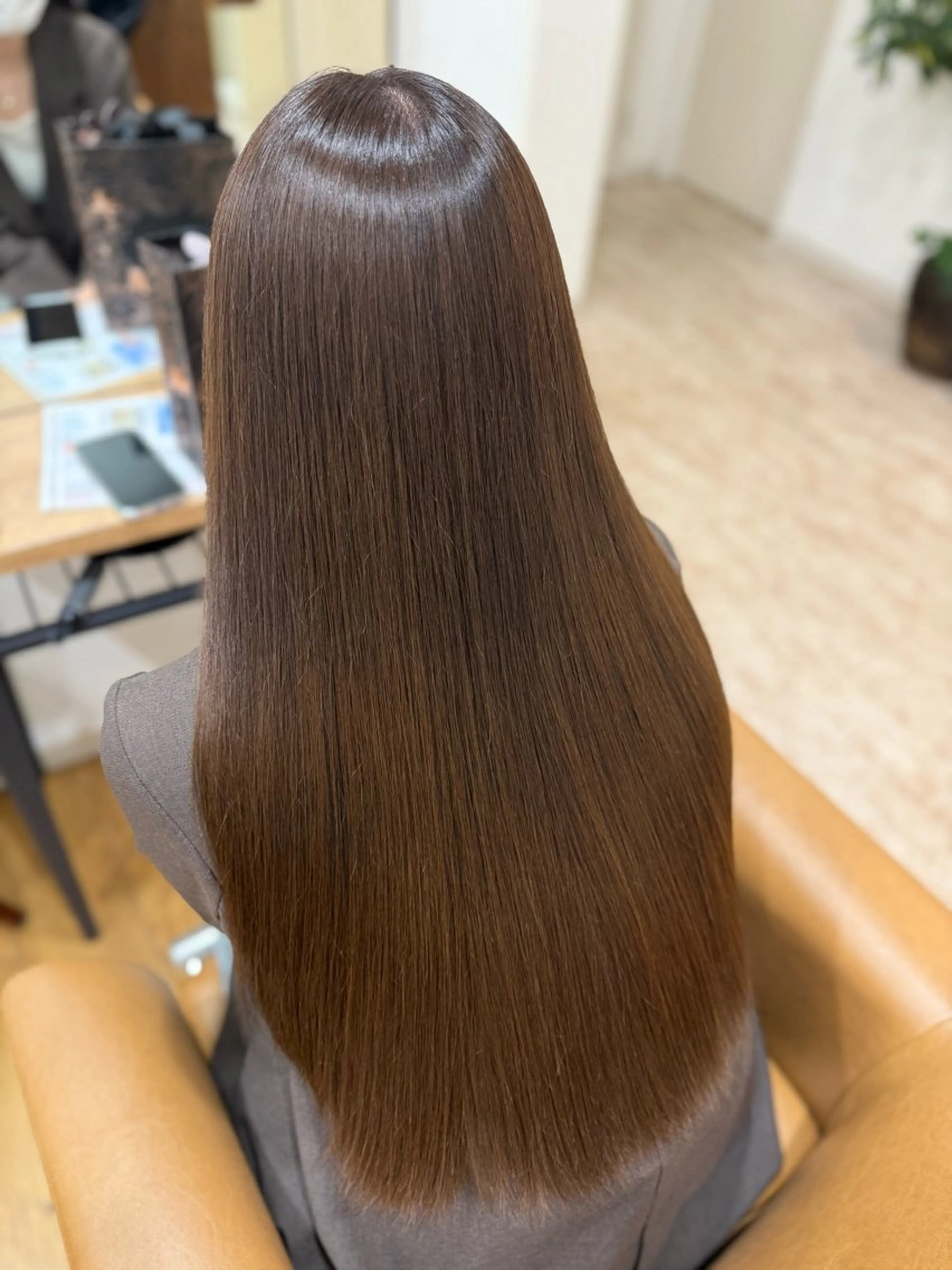 ロング カラー ブラウンカラー ショコラブラウン ヘアカラー Soleil【ソレイユ】所属・黒地 陽菜のヘアスタイル