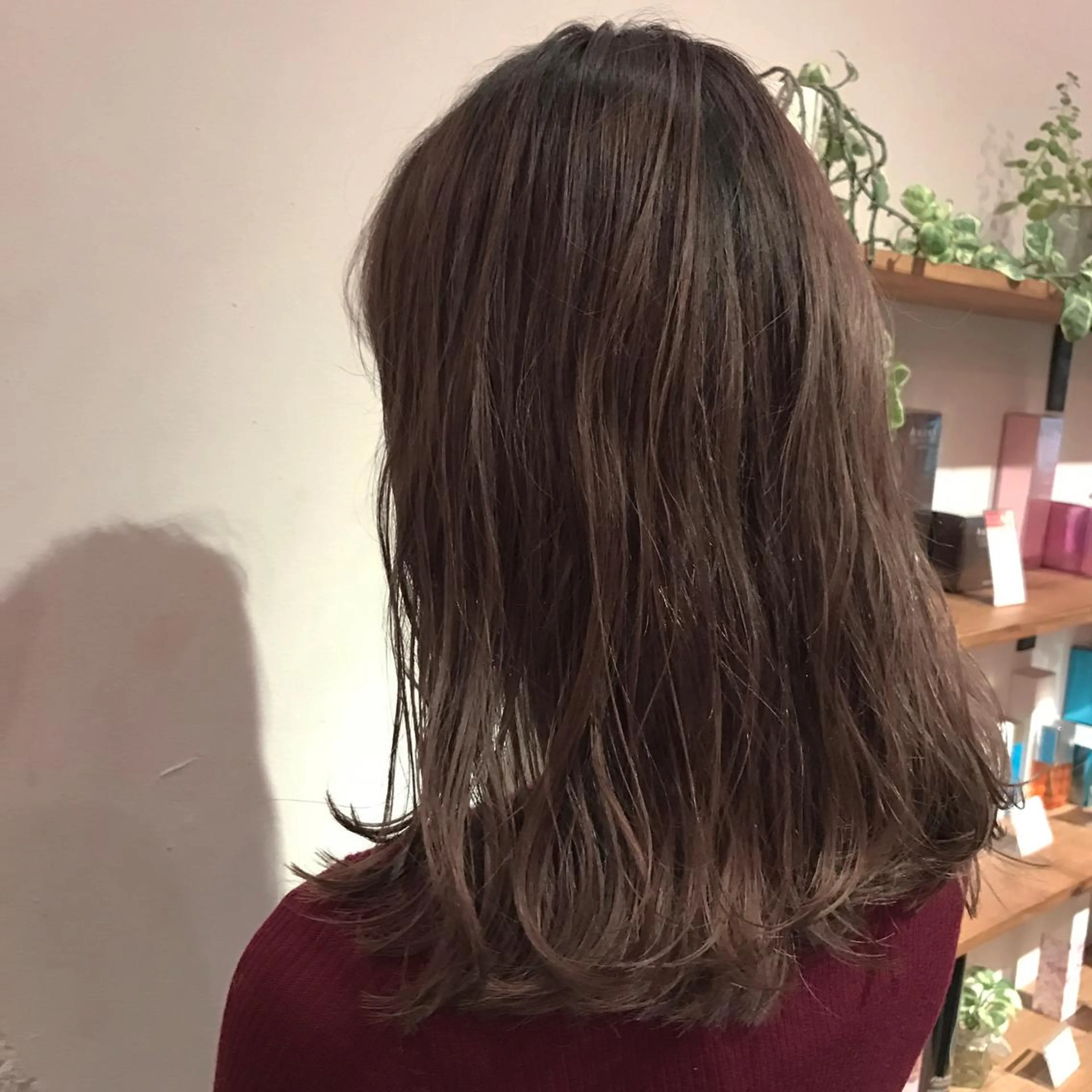 セミロング カラー ベージュカラー ラベンダーカラー ラベンダーベージュ emme エミィ/立川のヘアスタイル