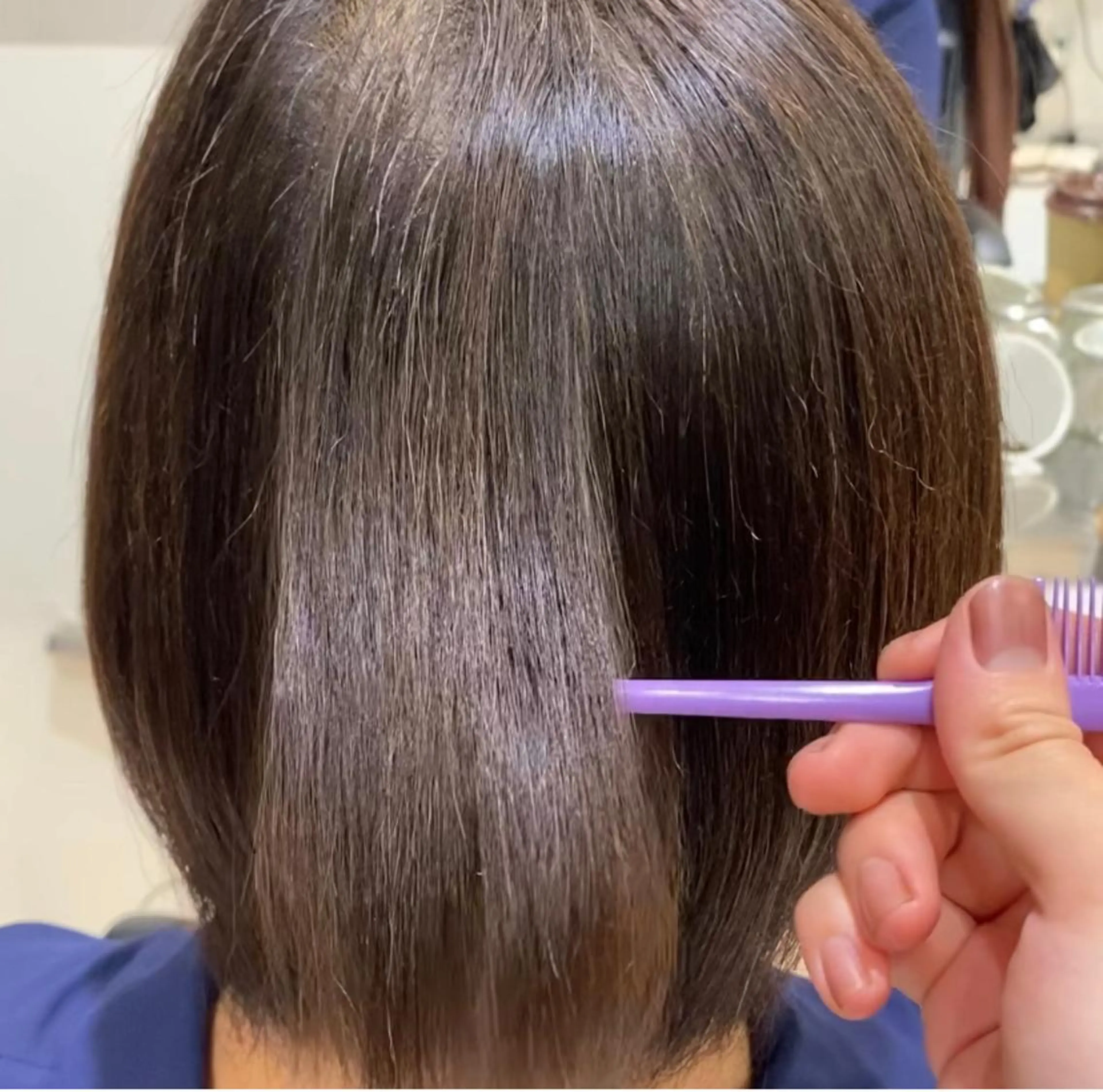 ショート パーマ 艶感/ナチュラル 🩵amiのヘアスタイル