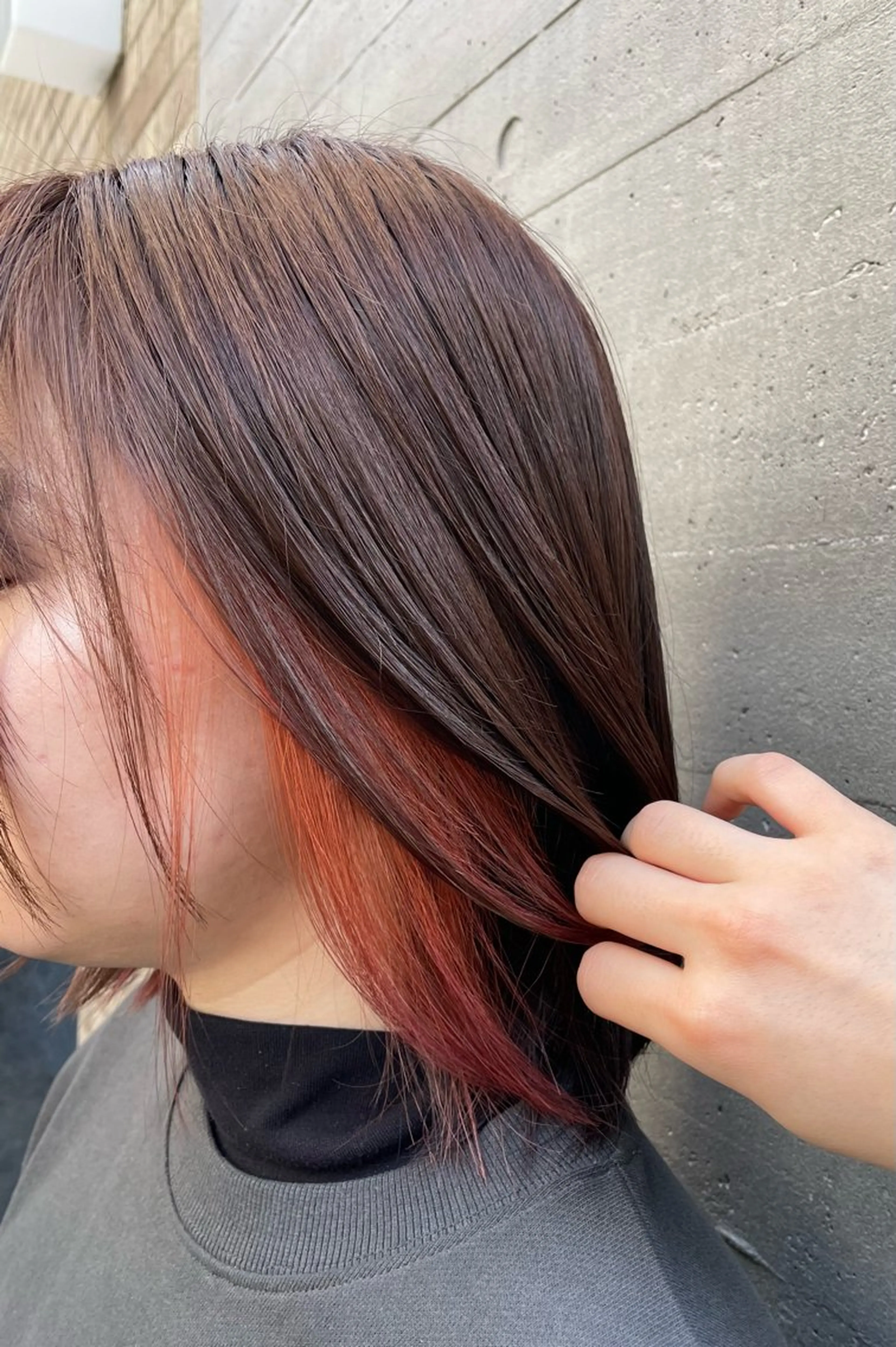 カラー インナーカラー CRESCENDO 山本樹カットカラーのヘアスタイル