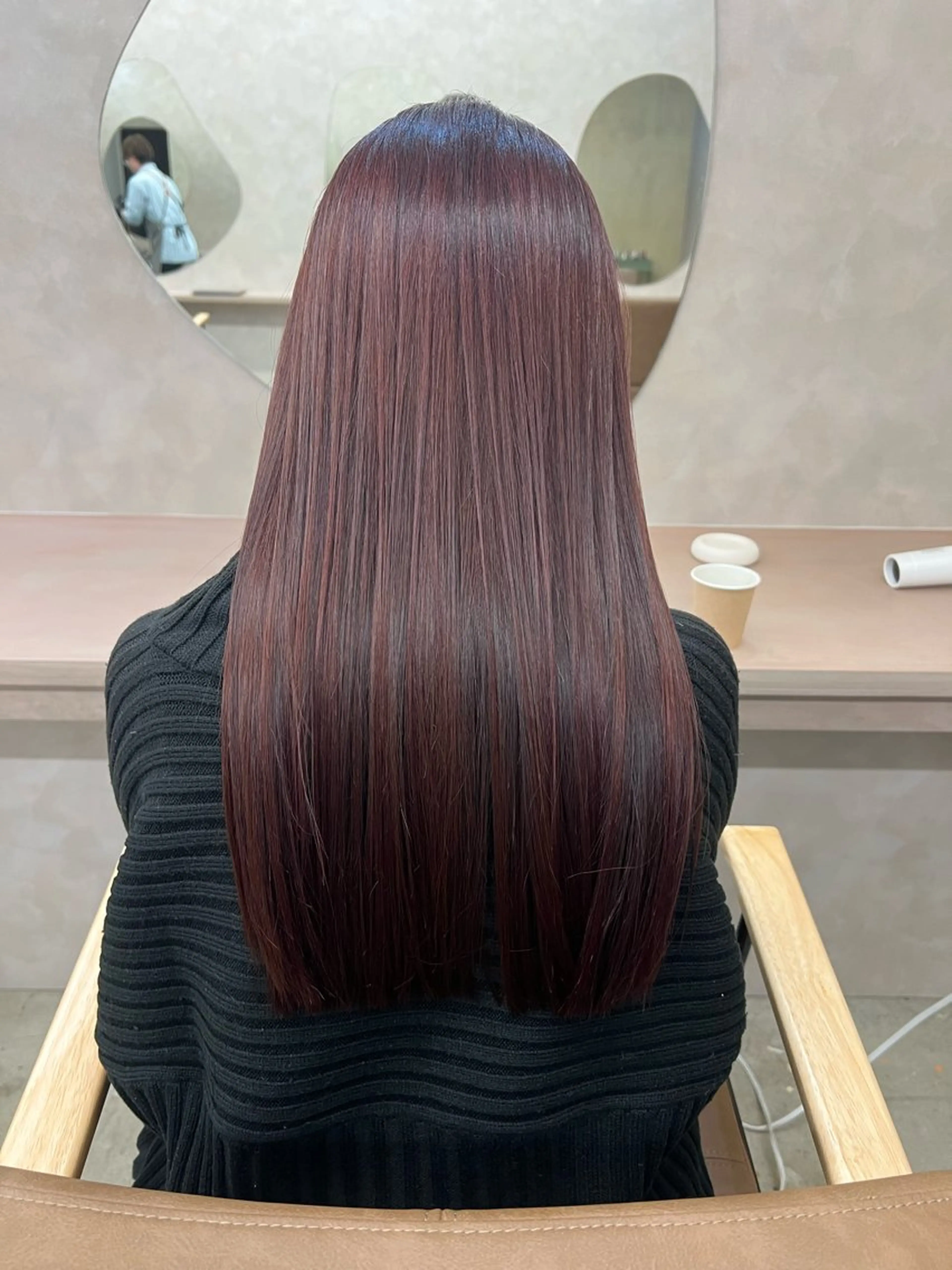 ロング カラー ブラウンカラー ピンクカラー ピンクブラウン はな-YUCCA モデル募集中🌼のヘアスタイル