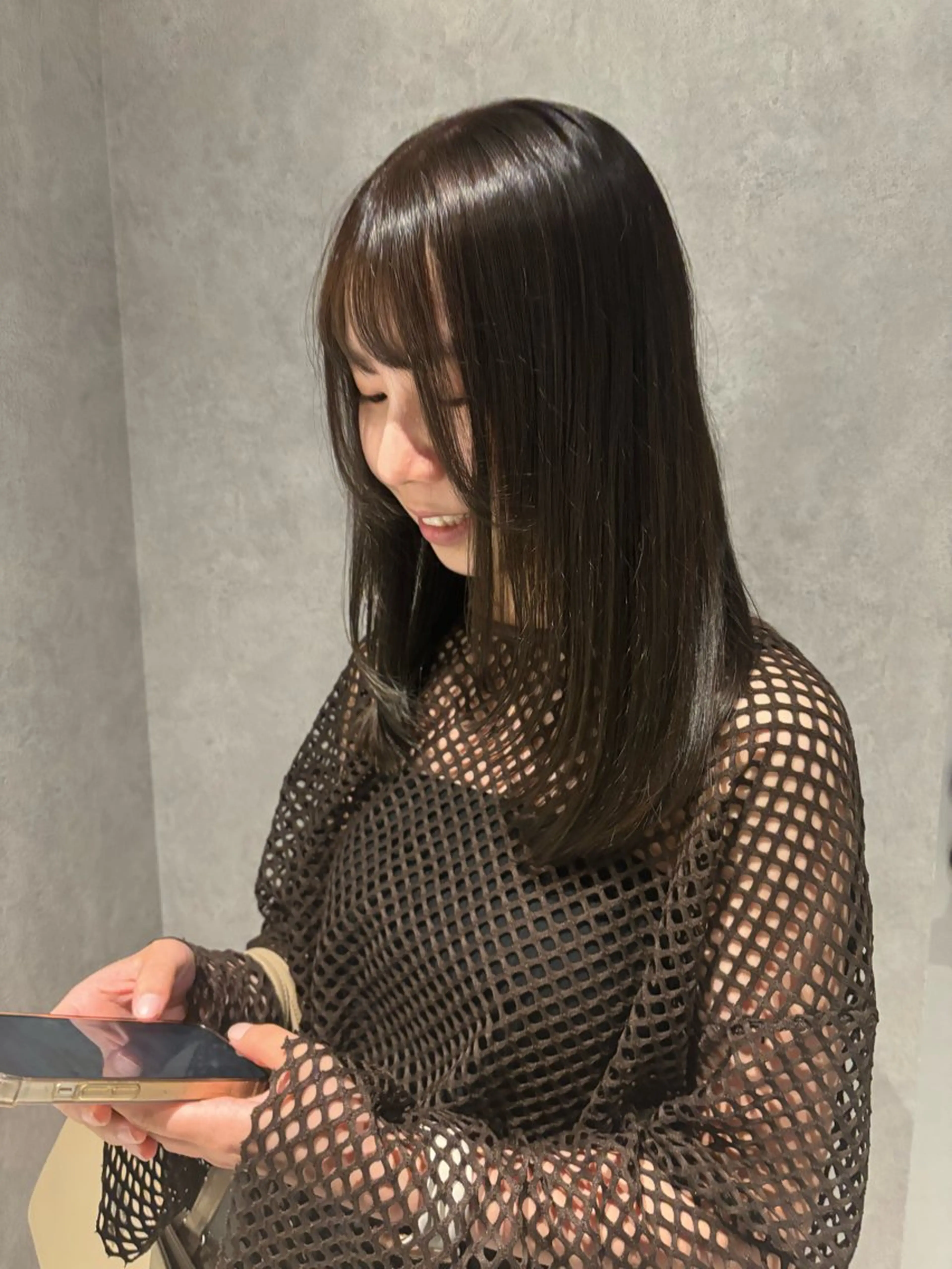 ミディアム カラー CS made by SHACHU 栄所属・山田 瑛司のヘアスタイル