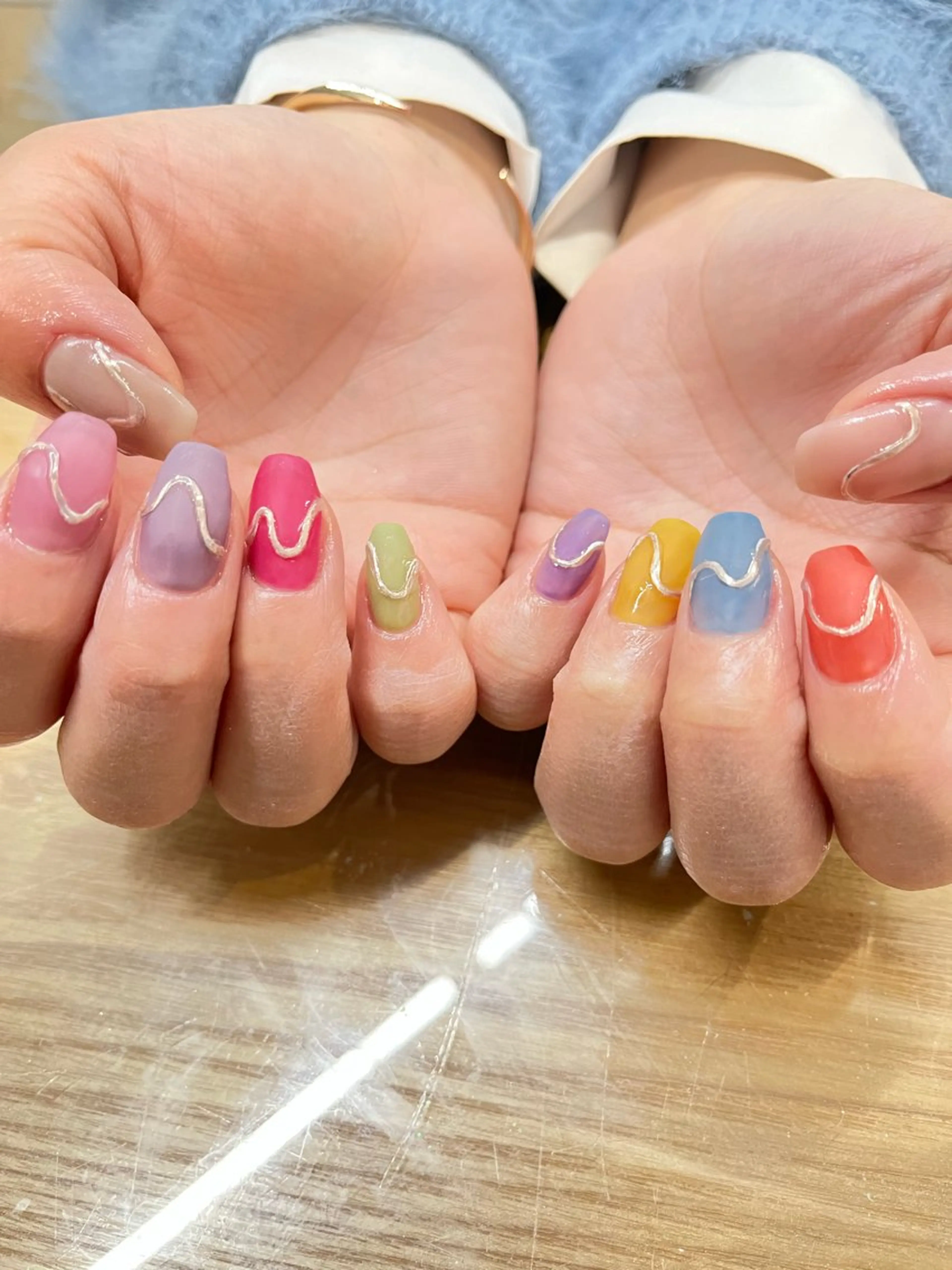 ネイル アートネイル マットネイル nail room douce所属・nail room douceのネイルデザイン