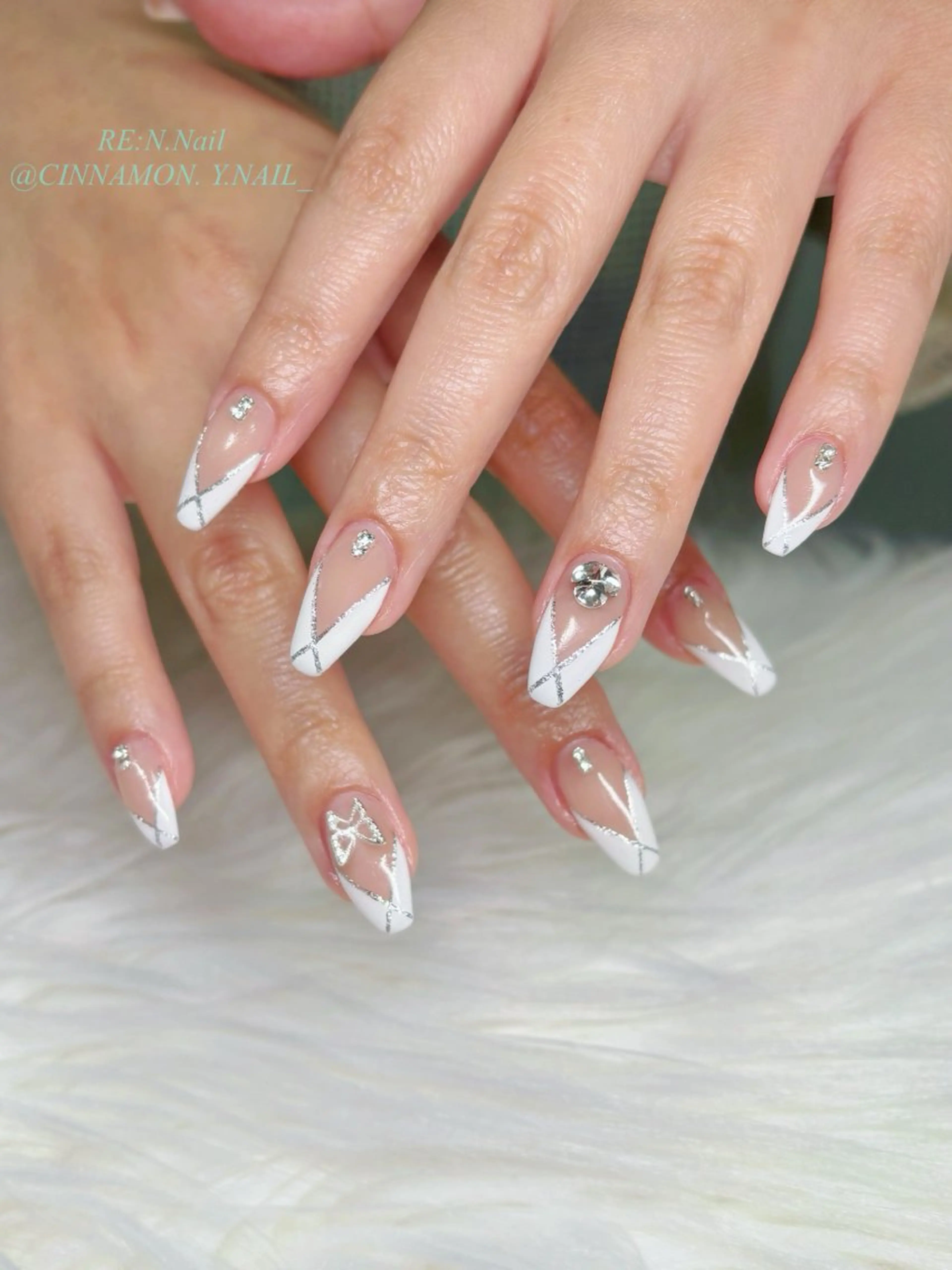 ネイル ハンドネイル Yuna🩵 RE:N.Nailのネイルデザイン