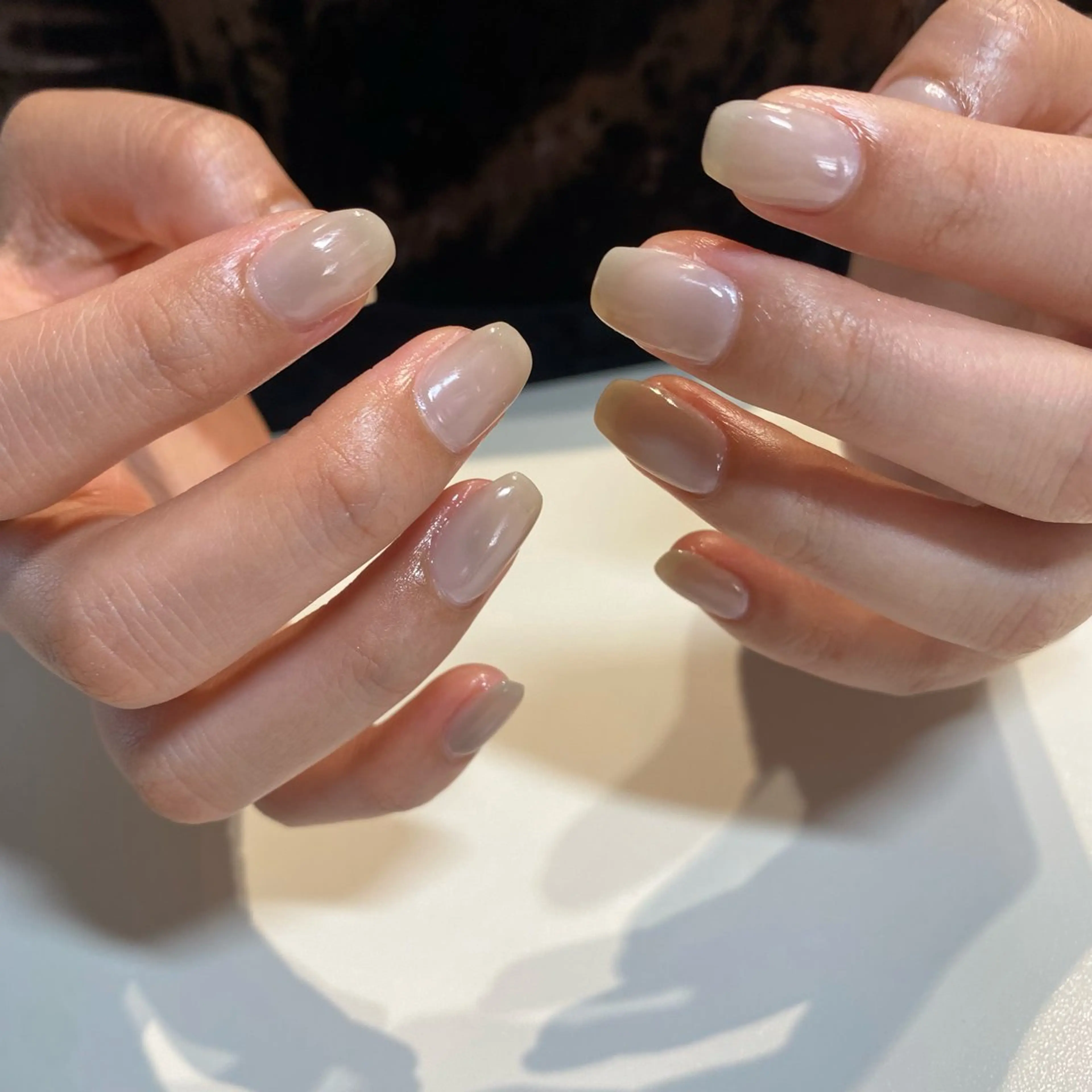 ネイル フットネイル フレンチネイル ジェルネイル グラデーション マグネットネイル ハンドネイル ヘアー.ネイル二刀流 misa🫧のヘアスタイル