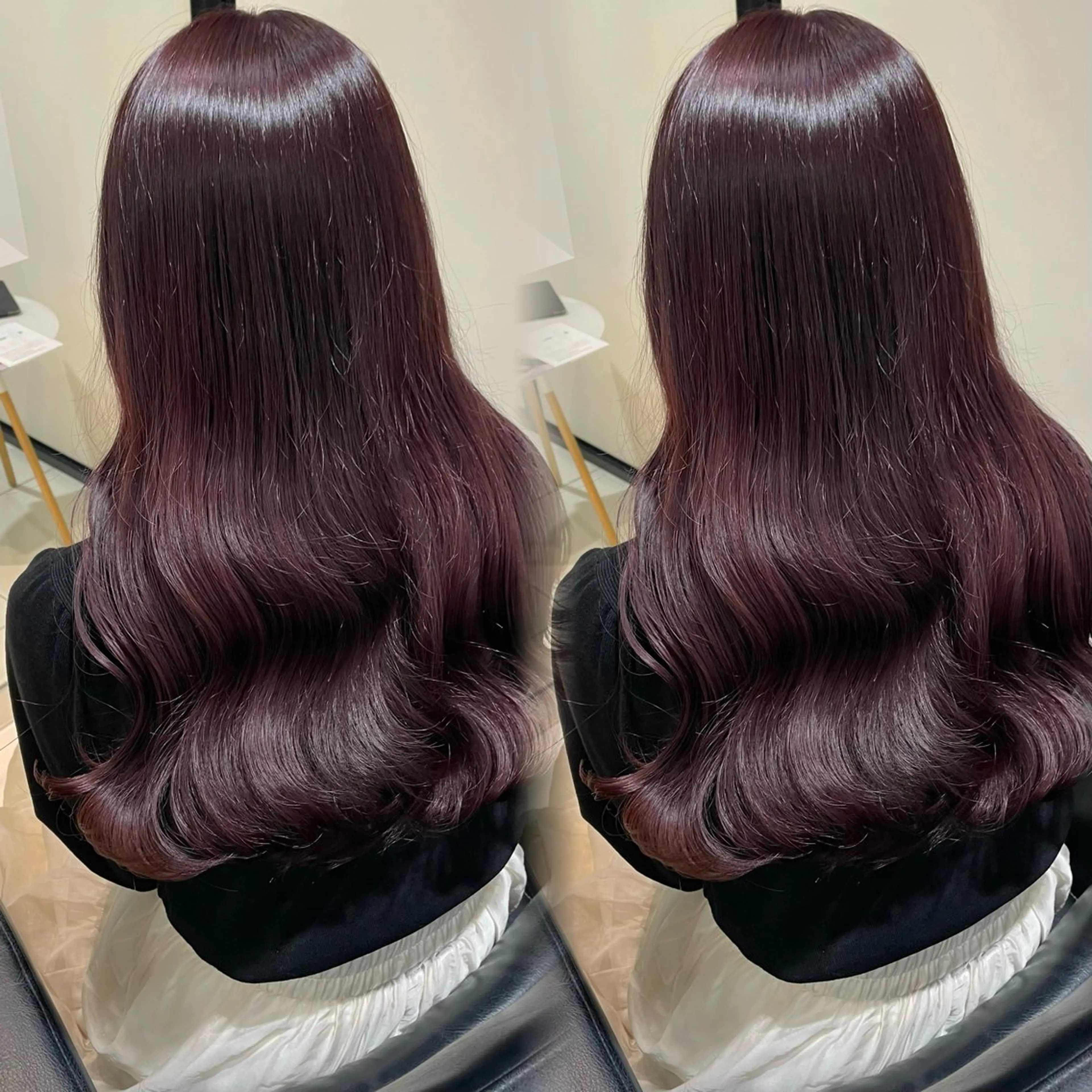 ロング カラー ブリーチ ラベンダーカラー ブリーチなしカラー ピンクカラー ピンクラベンダー カット ヘアカラー トリートメント ブリーチなしカラー kana🐱のヘアスタイル