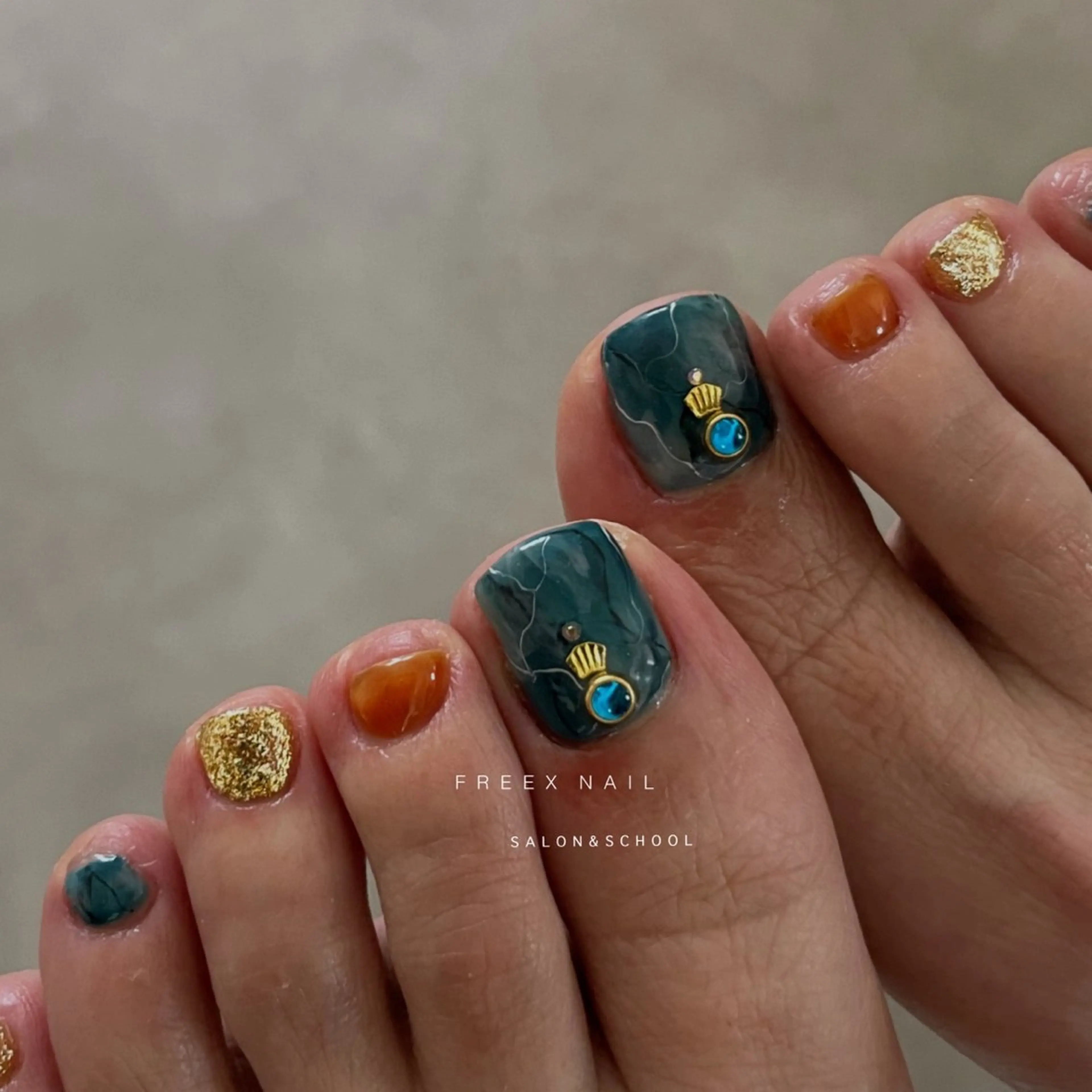 ネイル フットネイル Freex nail所属・freex nail /ニュアンス/個性派のネイルデザイン