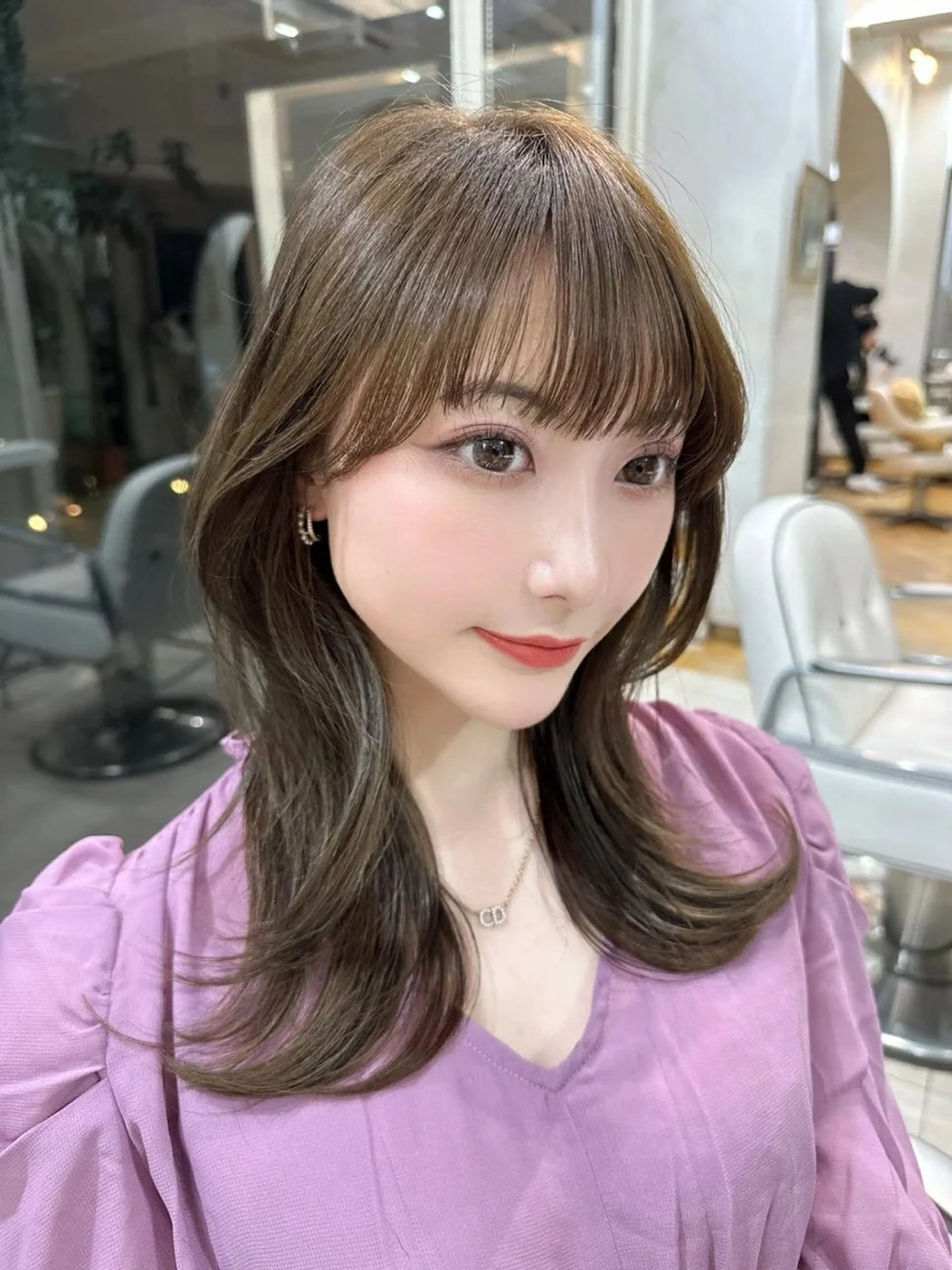 セミロング カラー 透明感カラー レイヤーカット 似合わせショート特化 /Rukaのヘアスタイル