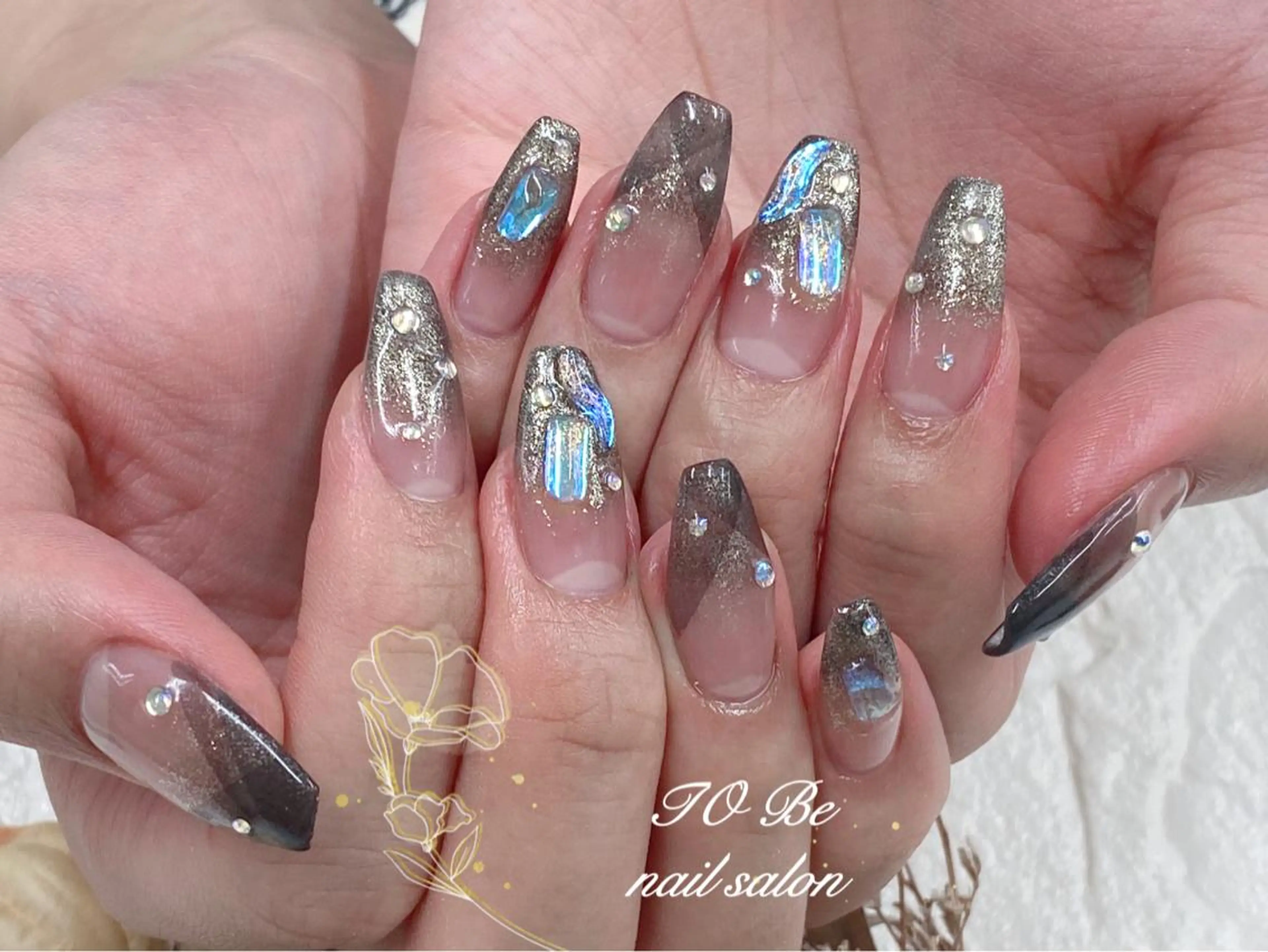 ロング ネイル ハンドネイル Nail Salon To Beのネイルデザイン