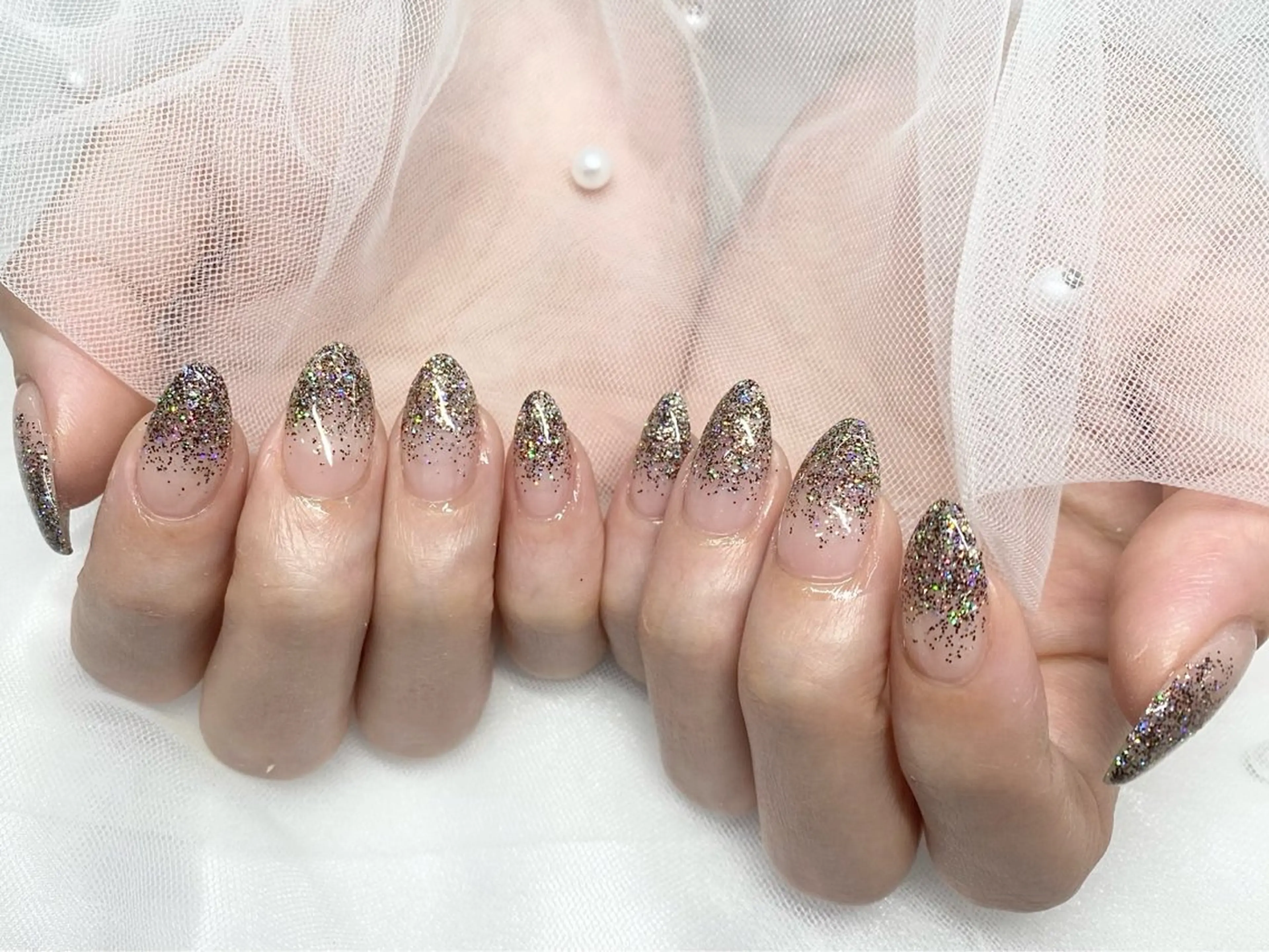 ✨️ラメグラ・カラグラネイル✨️ オフ込 期間限定￥5,500の写真