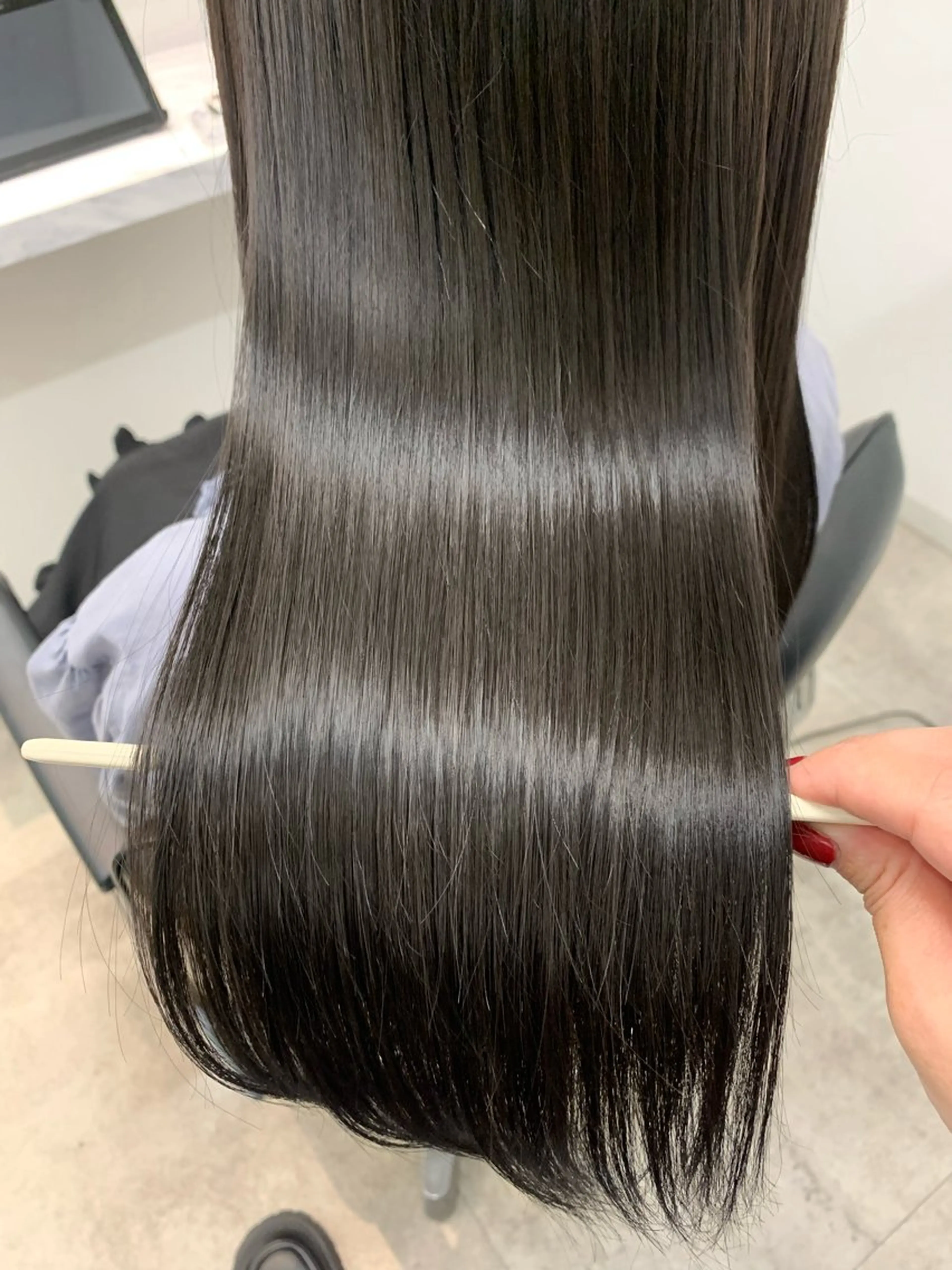 《🎀話題のヘアポテンツァ🎀》カラー+最高級ケラチントリートメント(🫧ヘアポテンツァ🫧)の写真