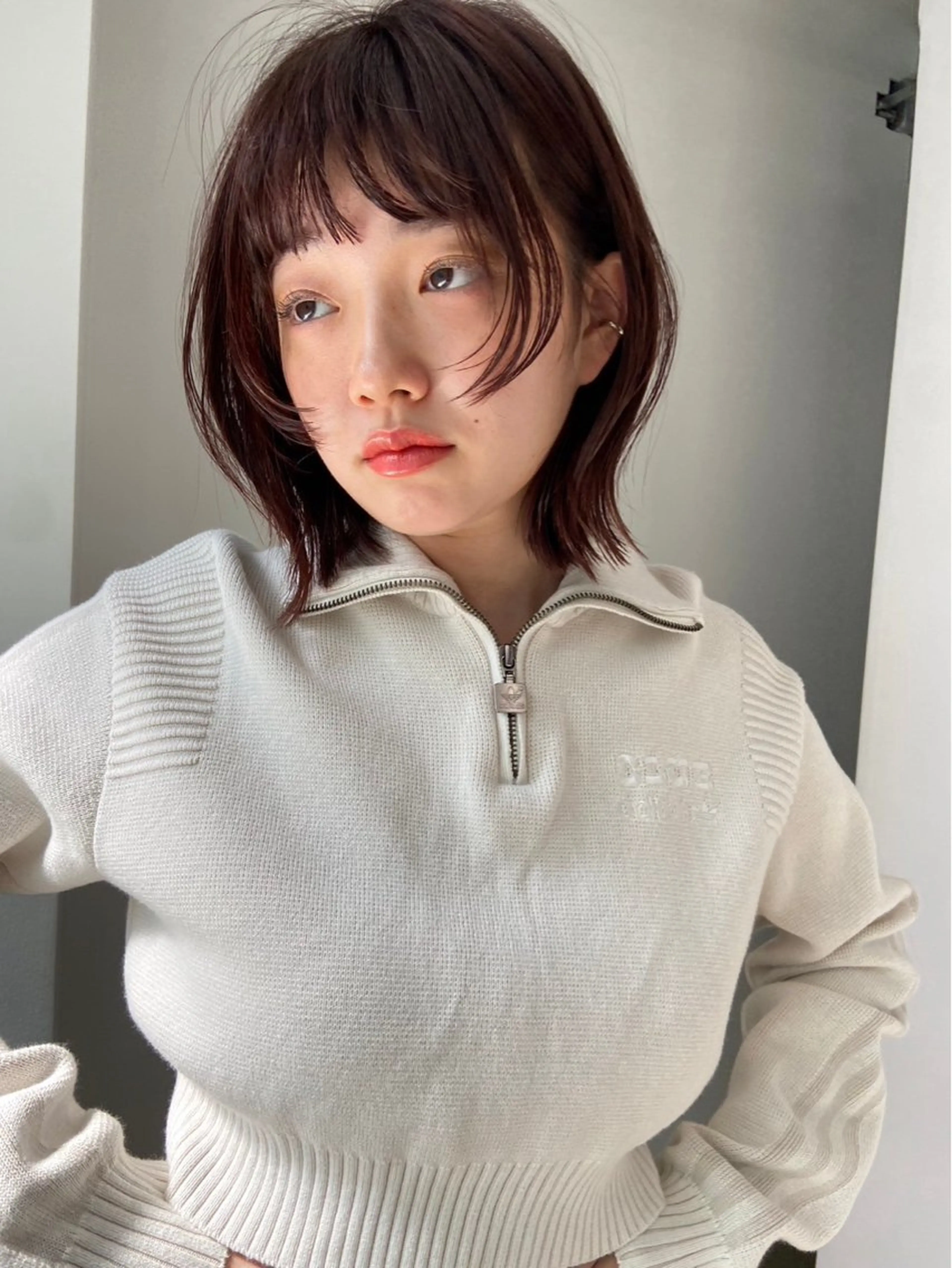 ショート 艶カラー/フェイス レイヤー/たむのヘアスタイル