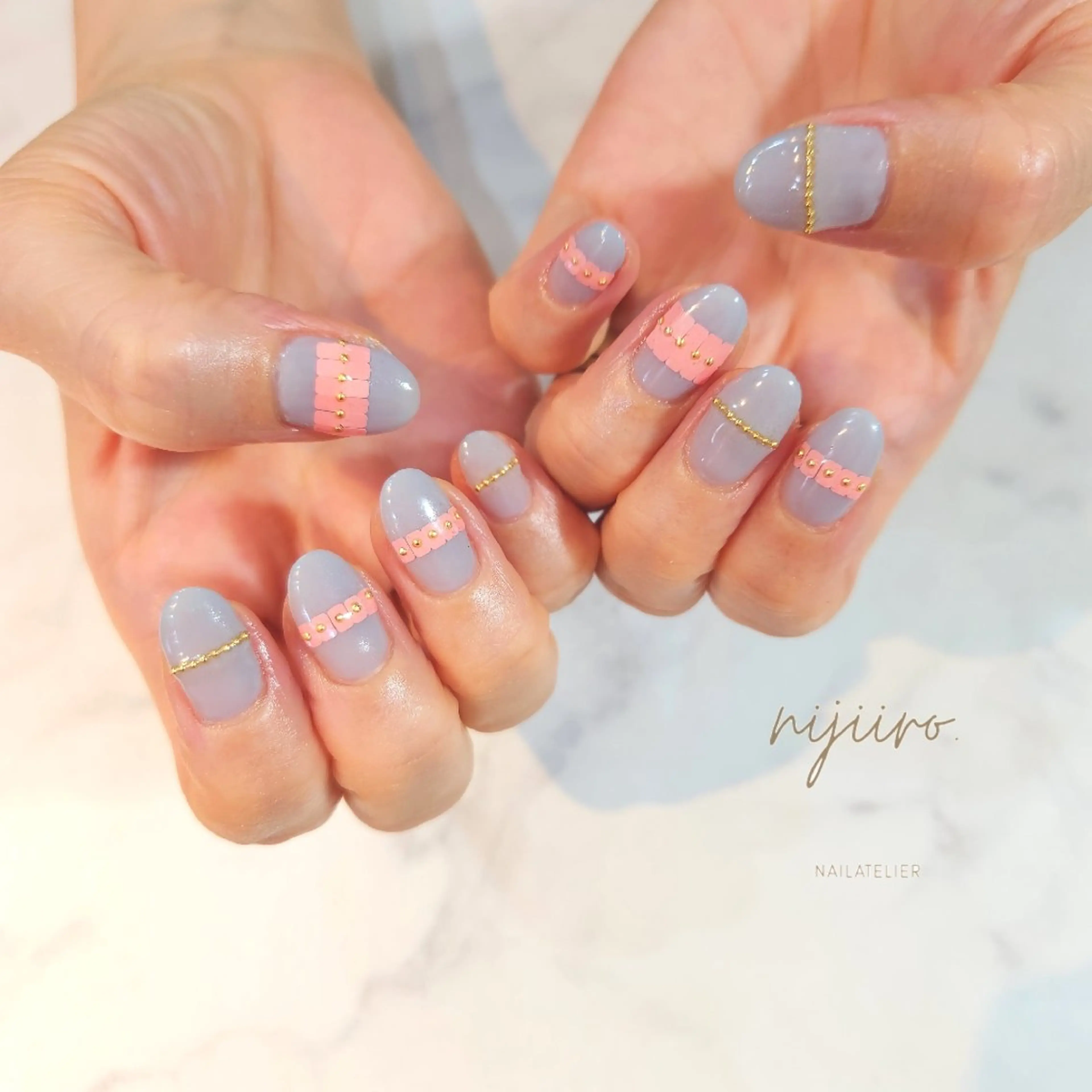 ネイル ハンドネイル nailatelier nijiiro.所属・nijiiro🌈 サトウのネイルデザイン