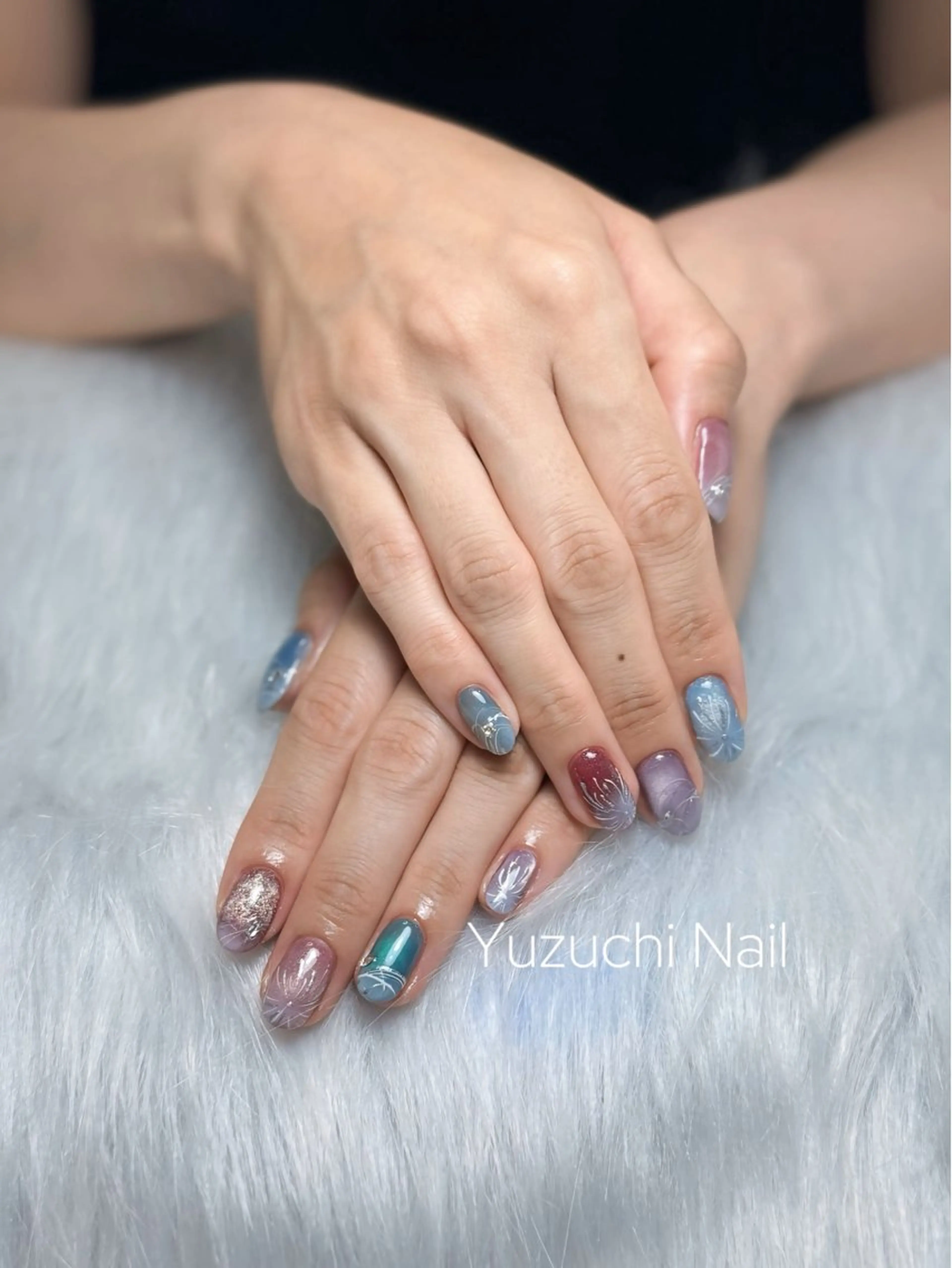 ネイル フットネイル ワンホンネイル ハンドネイル ハンドケア Yuzuchi Nailのネイルデザイン