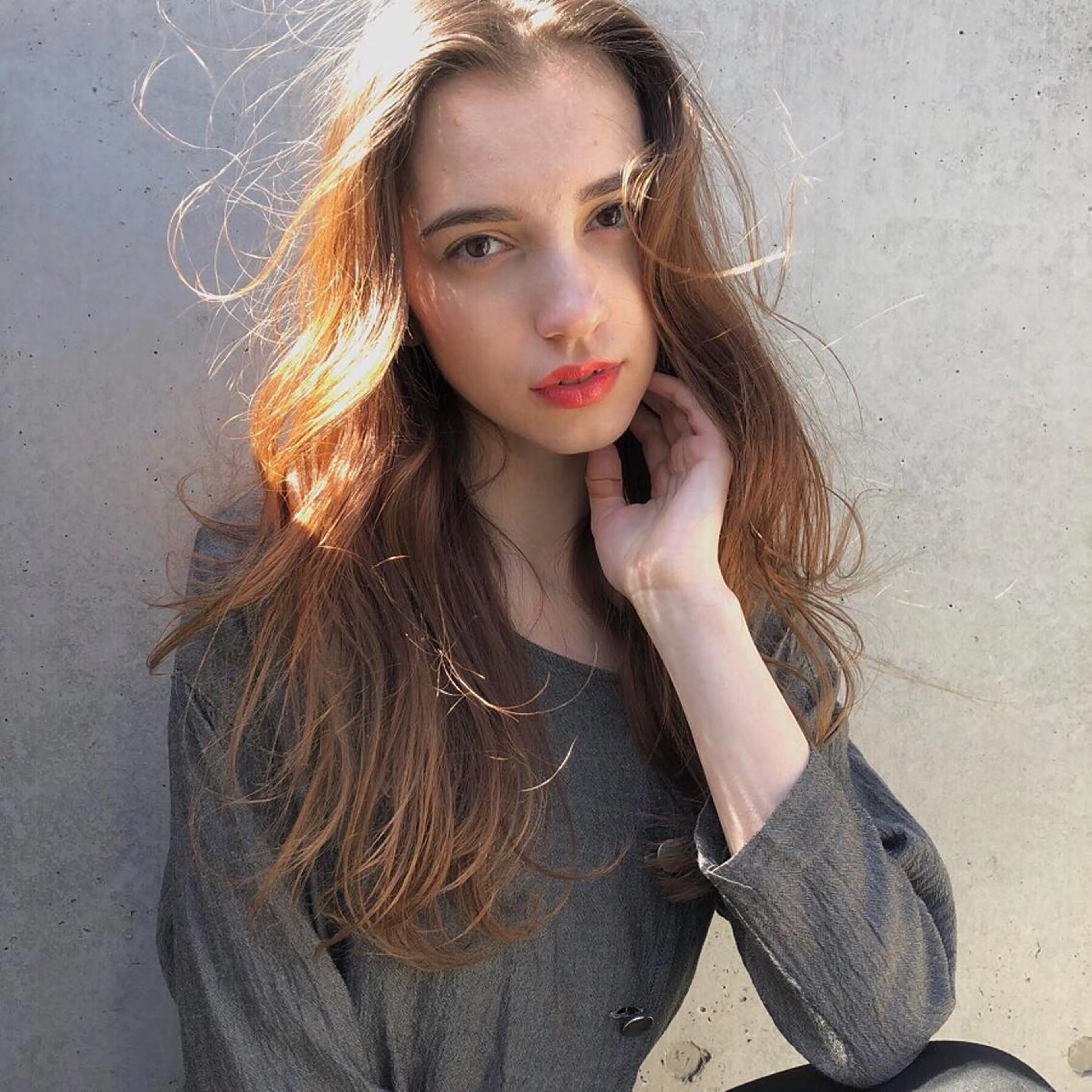 ロング ボブ／レイヤー／艶 🦕risa  森下のヘアスタイル