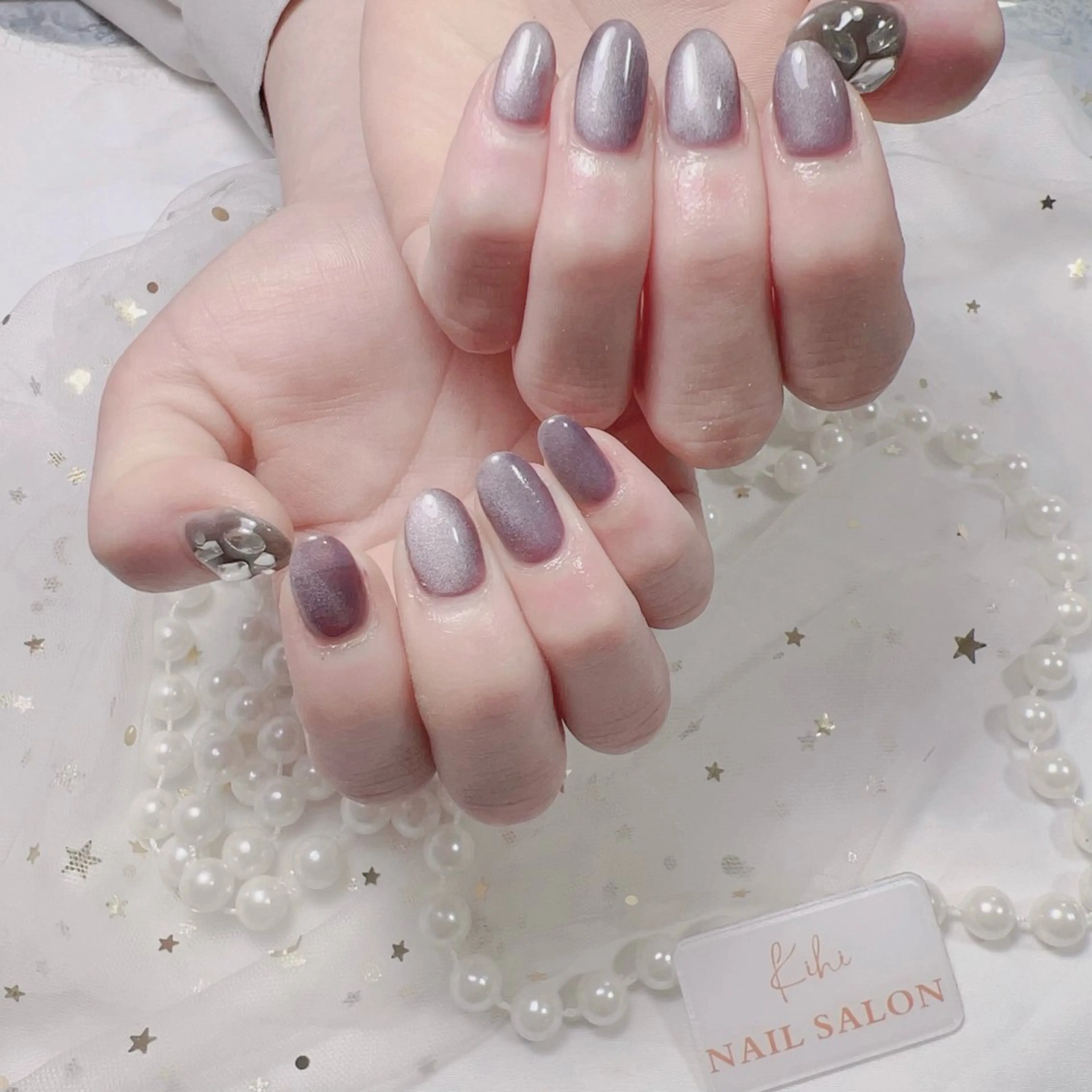 ネイル アートネイル フレンチネイル ジェルネイル グラデーション 韓国ネイル ハンドネイル ハンドケア さくら💮💮 【オフ無料】のネイルデザイン