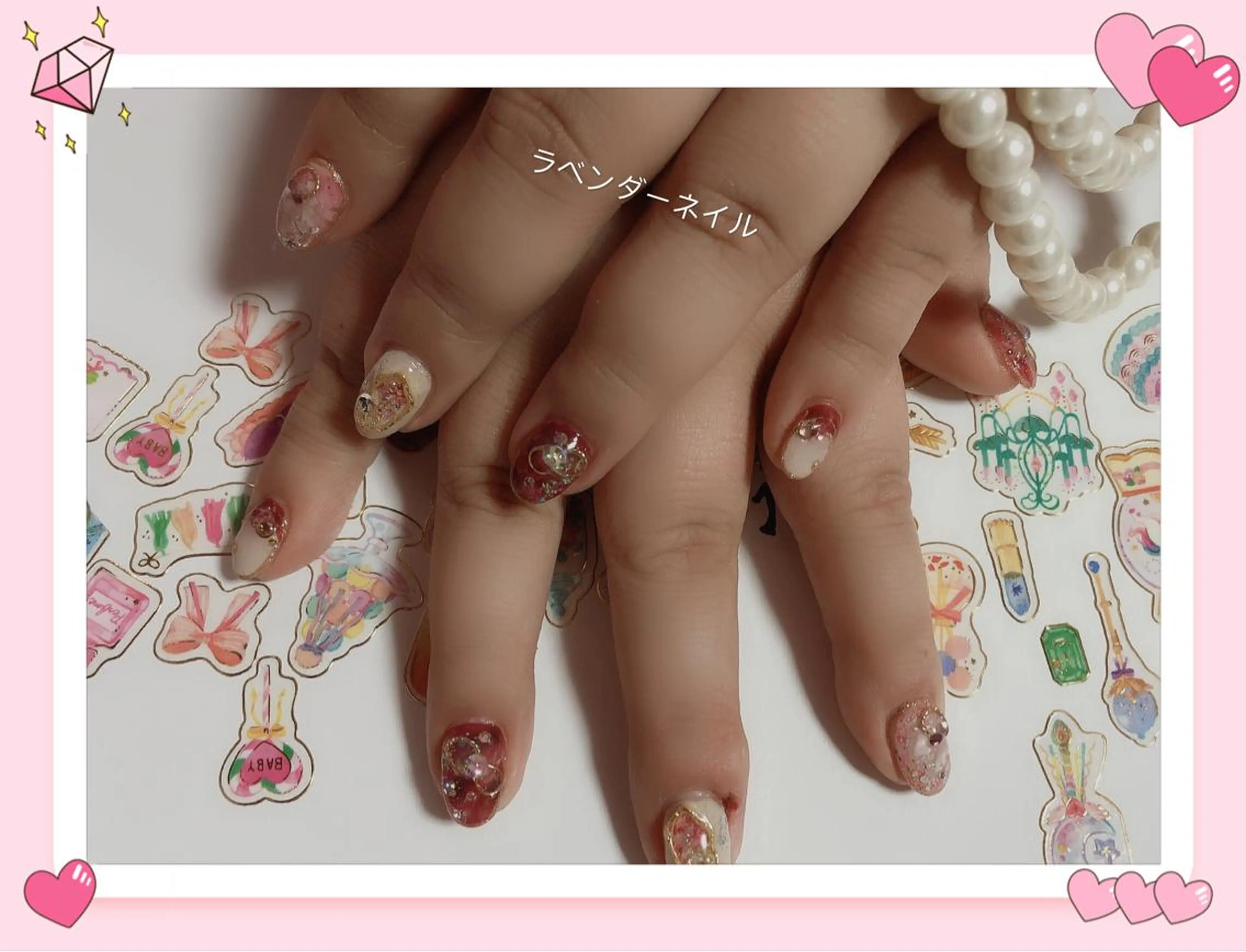 ネイル ラベンダー💖日暮里 ルル💖ネイルのネイルデザイン