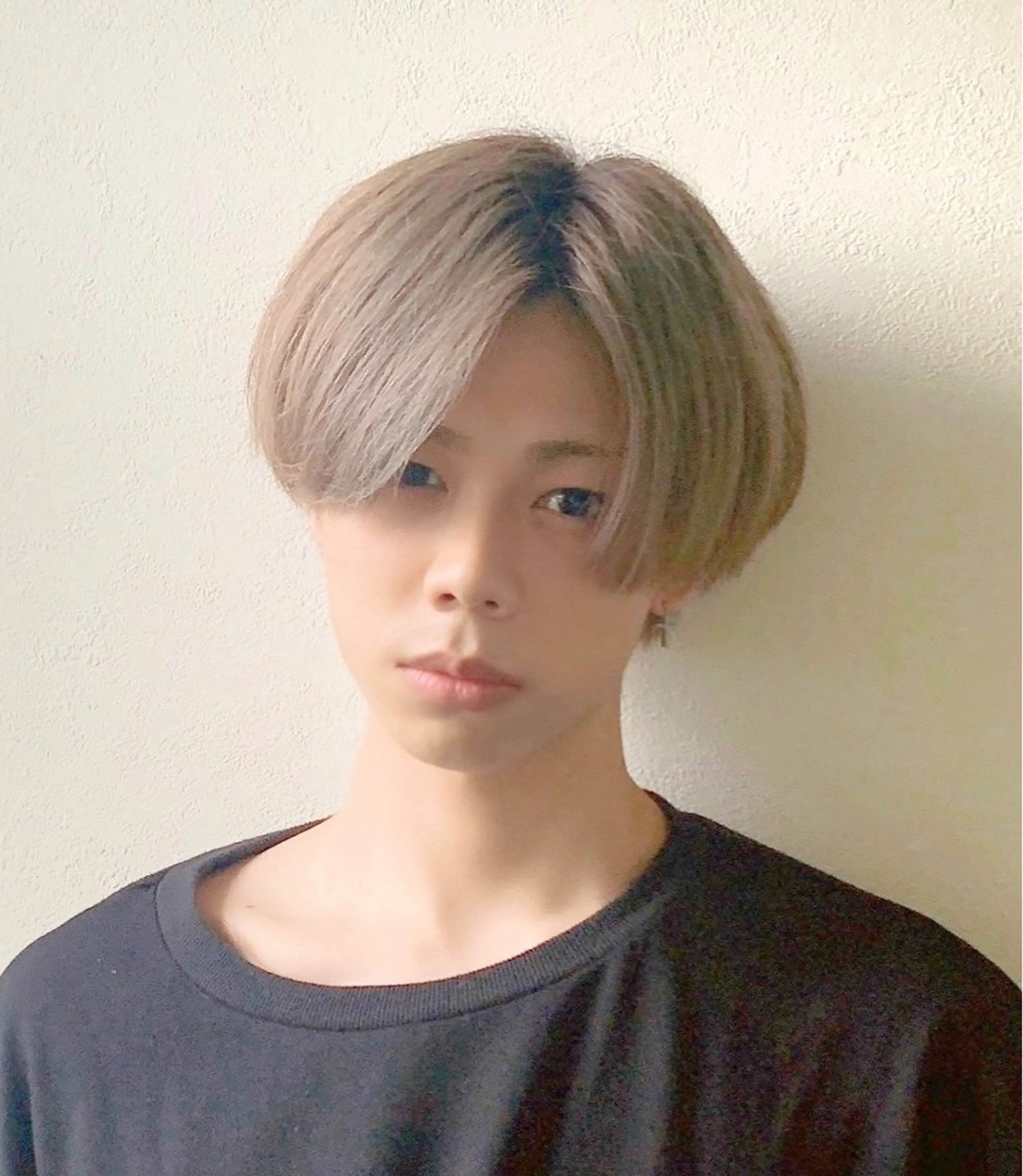 カラー メンズ センターパート カット ヘアカラー トリートメント 韓国ヘア/レイヤー/ 顔まわり/りょーとのヘアスタイル