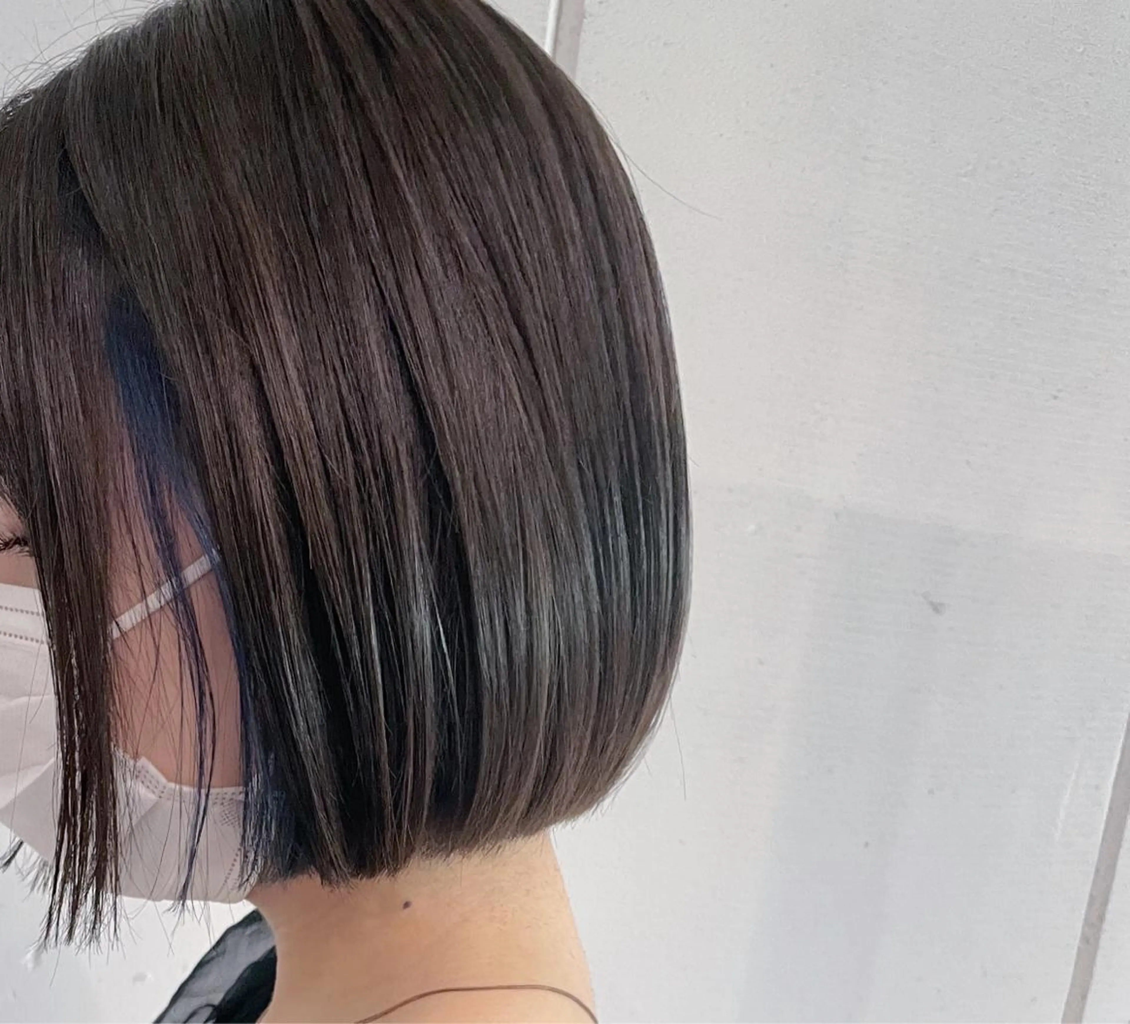 ショート 美髪矯正/艶カラー ボブ/栄/鐘ヶ江純也のヘアスタイル