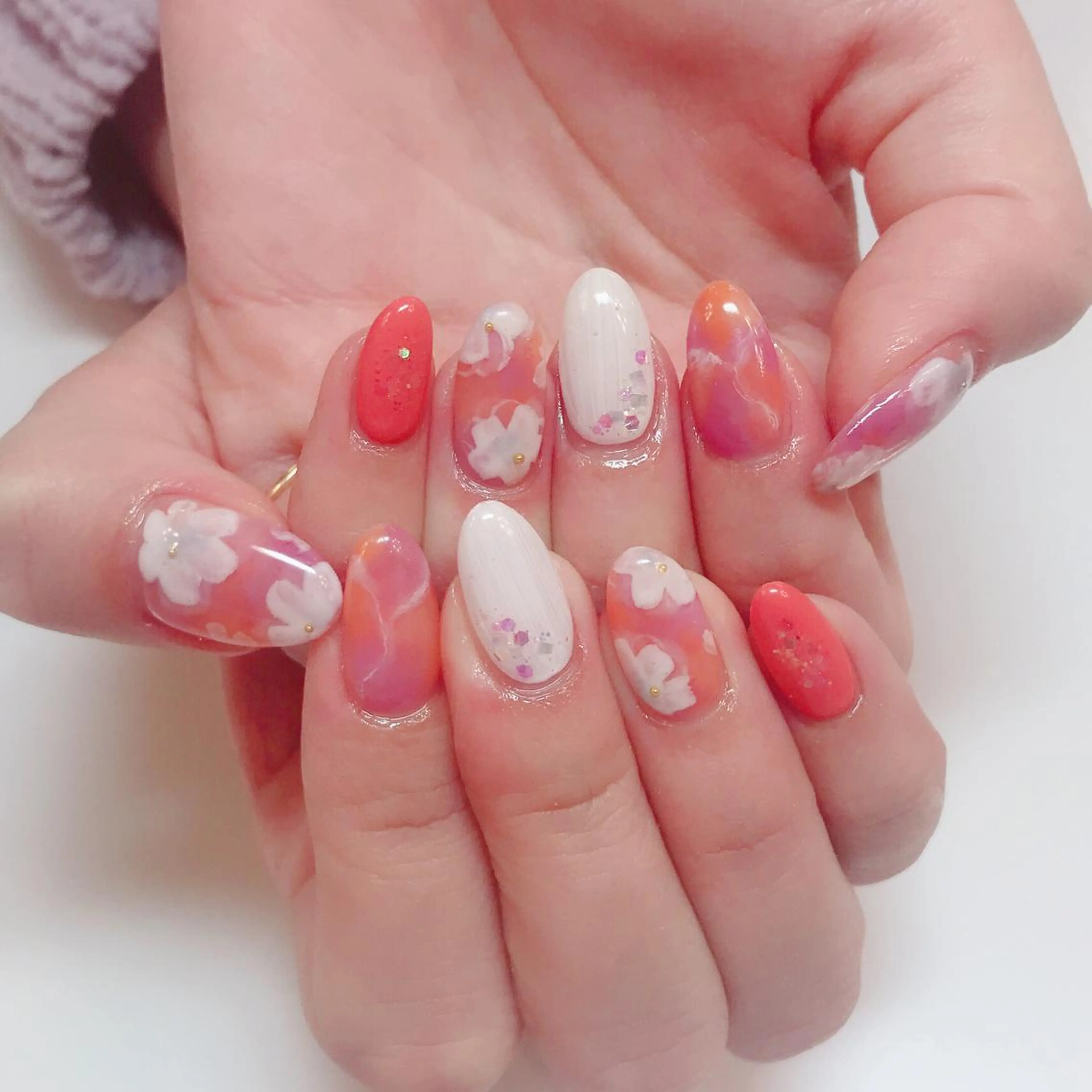 カラー ネイル Q Free nailsのネイルデザイン
