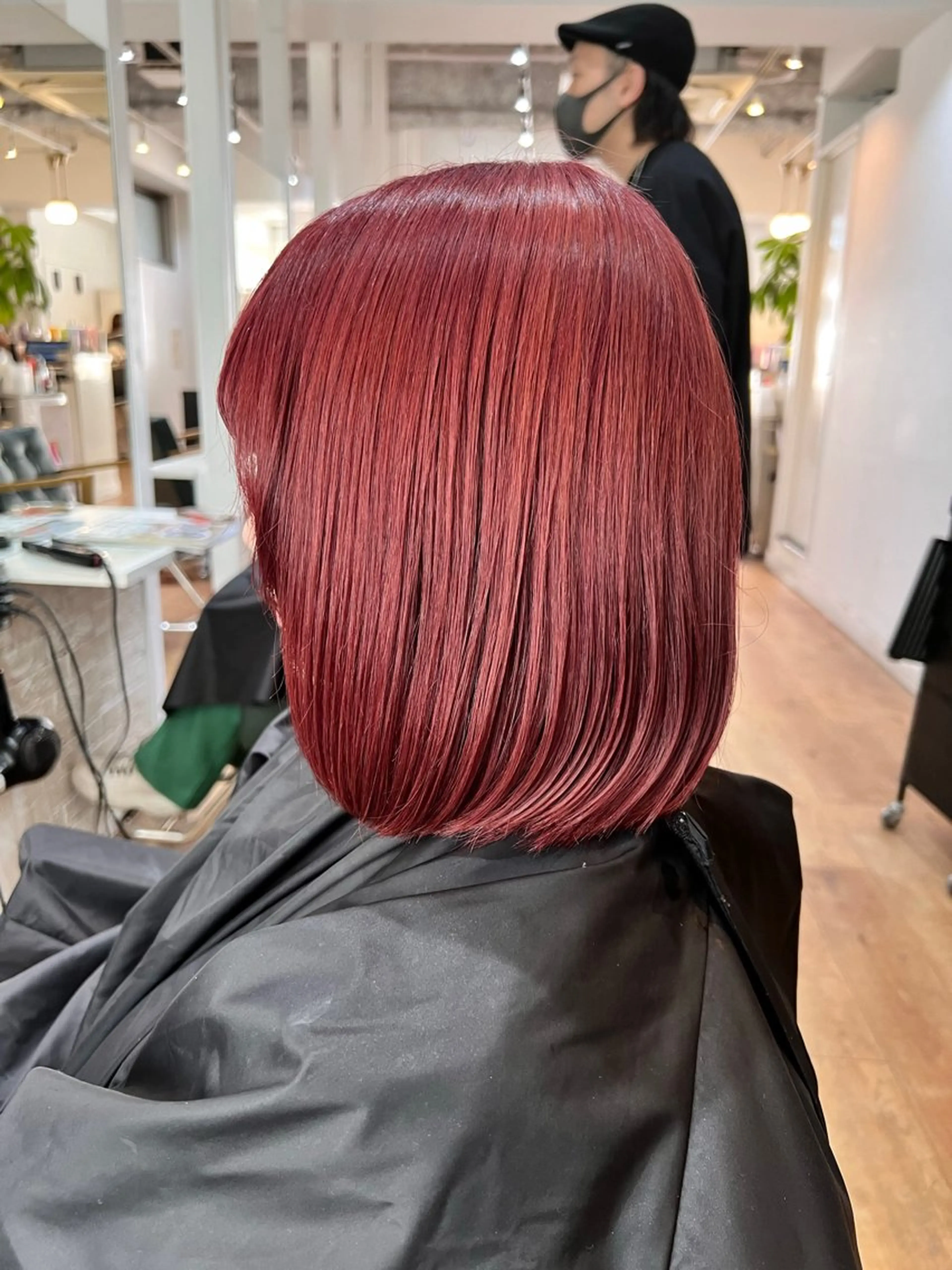 カラー レッドカラー 難波ブリーチカラー ⭐︎瀬尾拓充のヘアスタイル