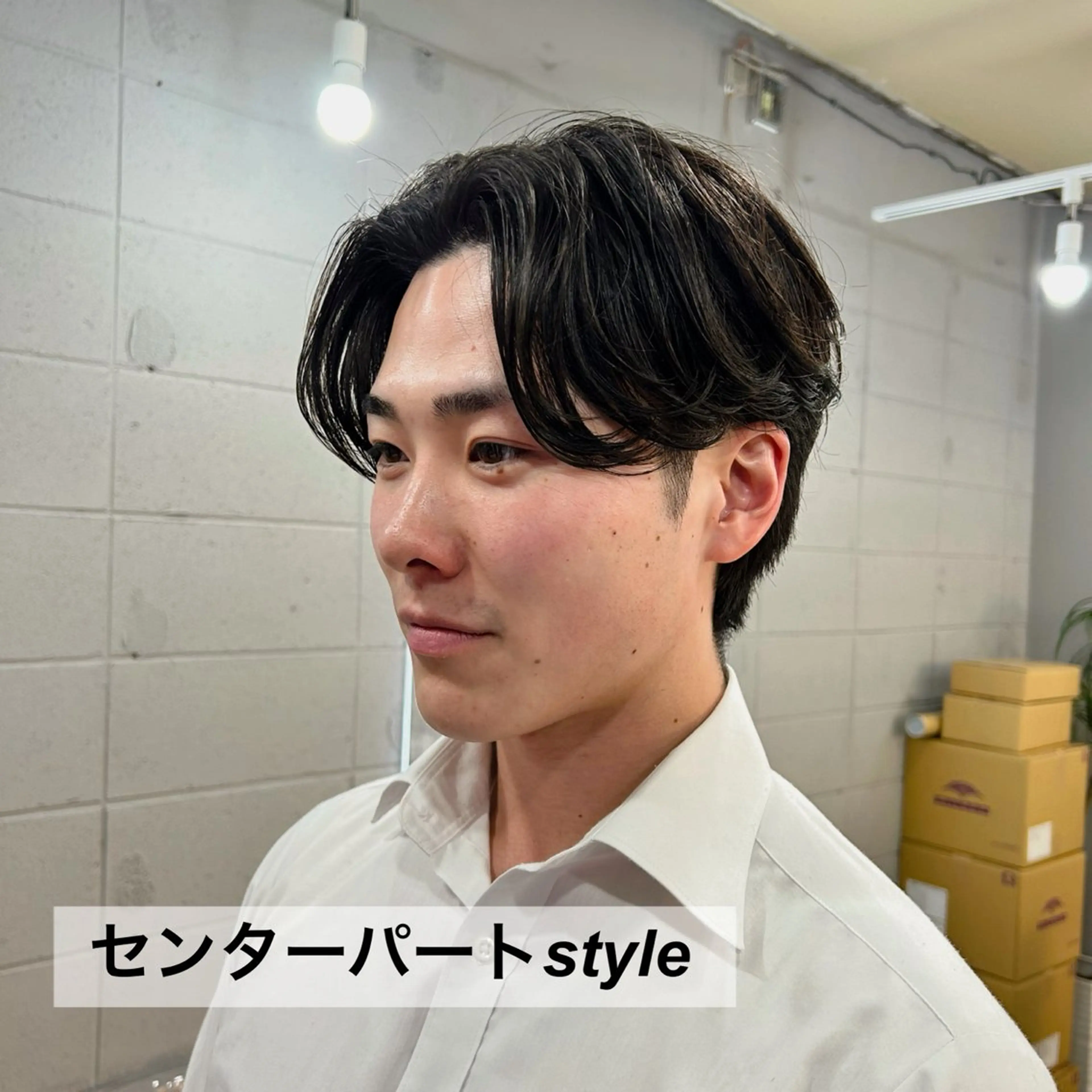 ショート メンズ 天王寺/メンズパーマ /フェード/河本かほのヘアスタイル