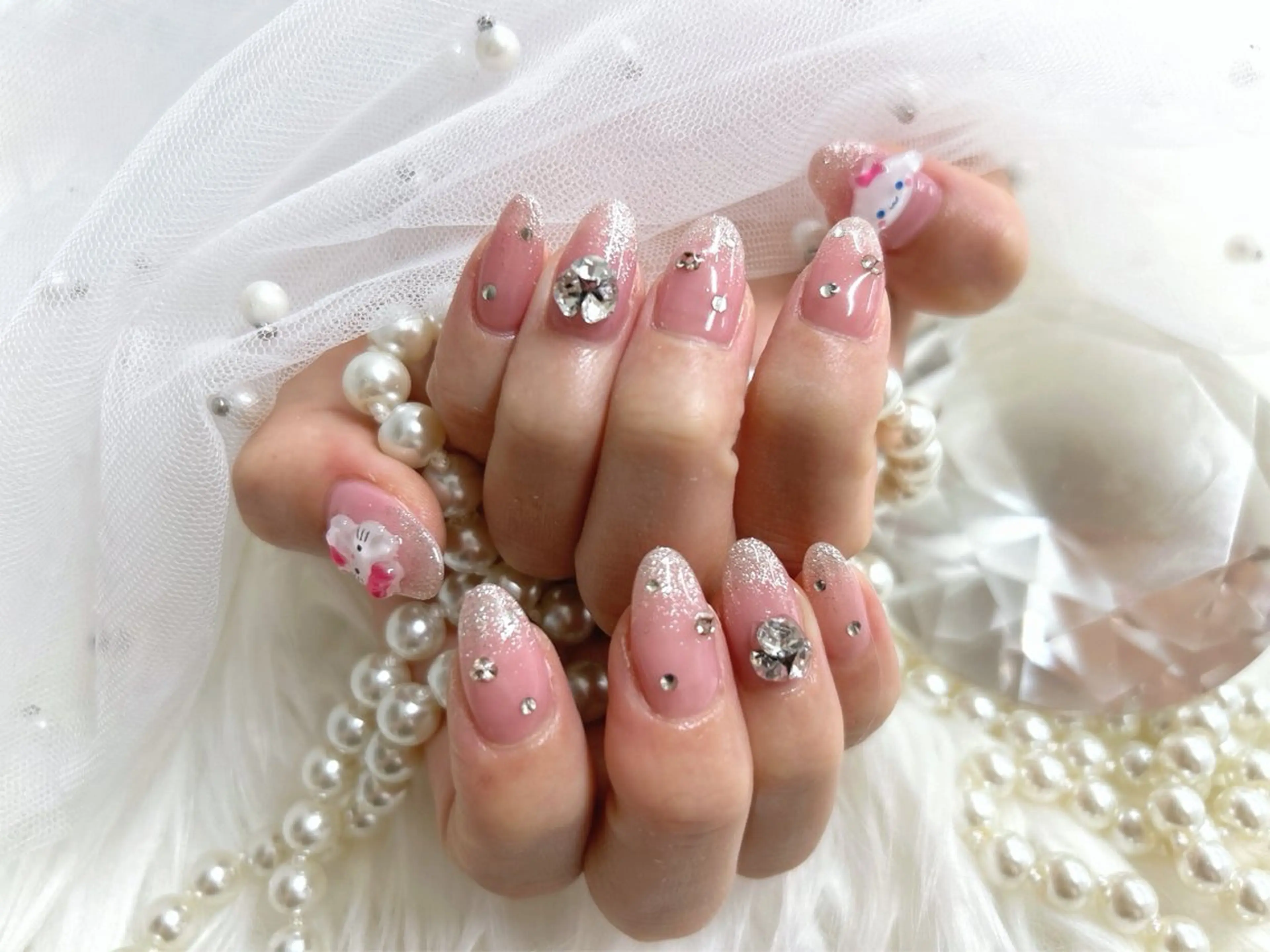 セミロング ハンドネイル Nailsalon Angeのネイルデザイン