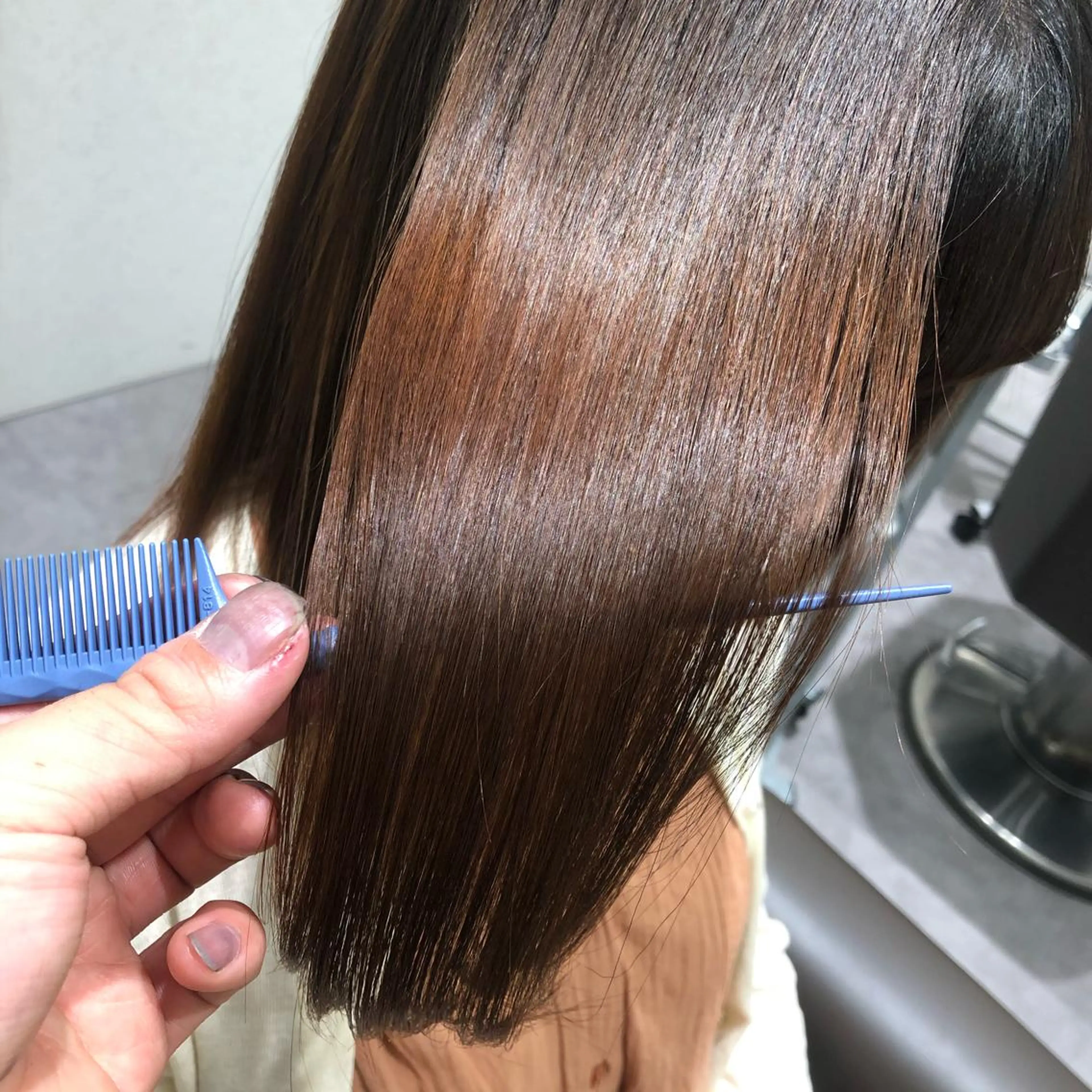 セミロング ムトウセイマ/艶髪 /艶ケアWブリーチのヘアスタイル