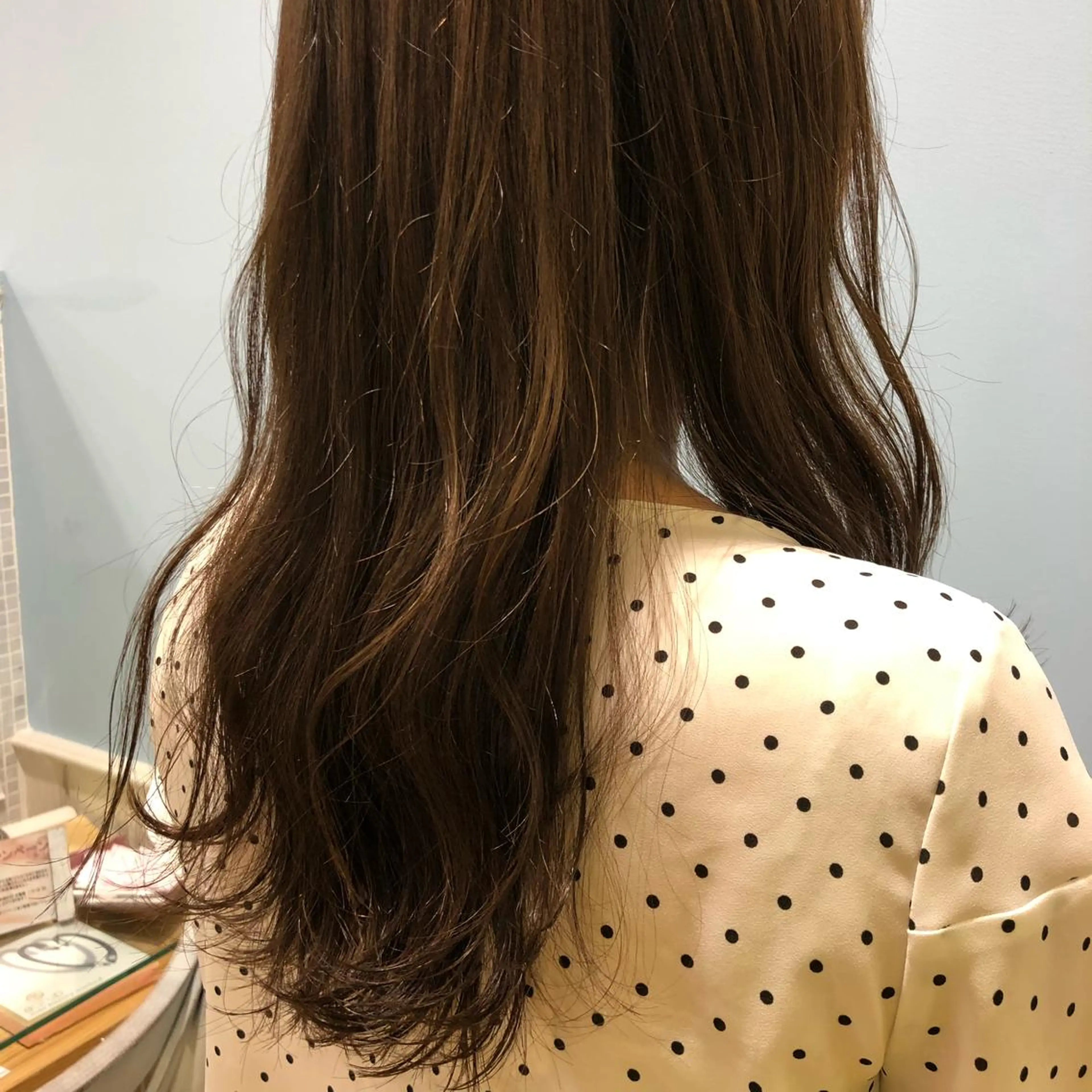 ロング カラー アッシュ ベージュカラー うる艶カラー 🫶🏼💭mikaのヘアスタイル