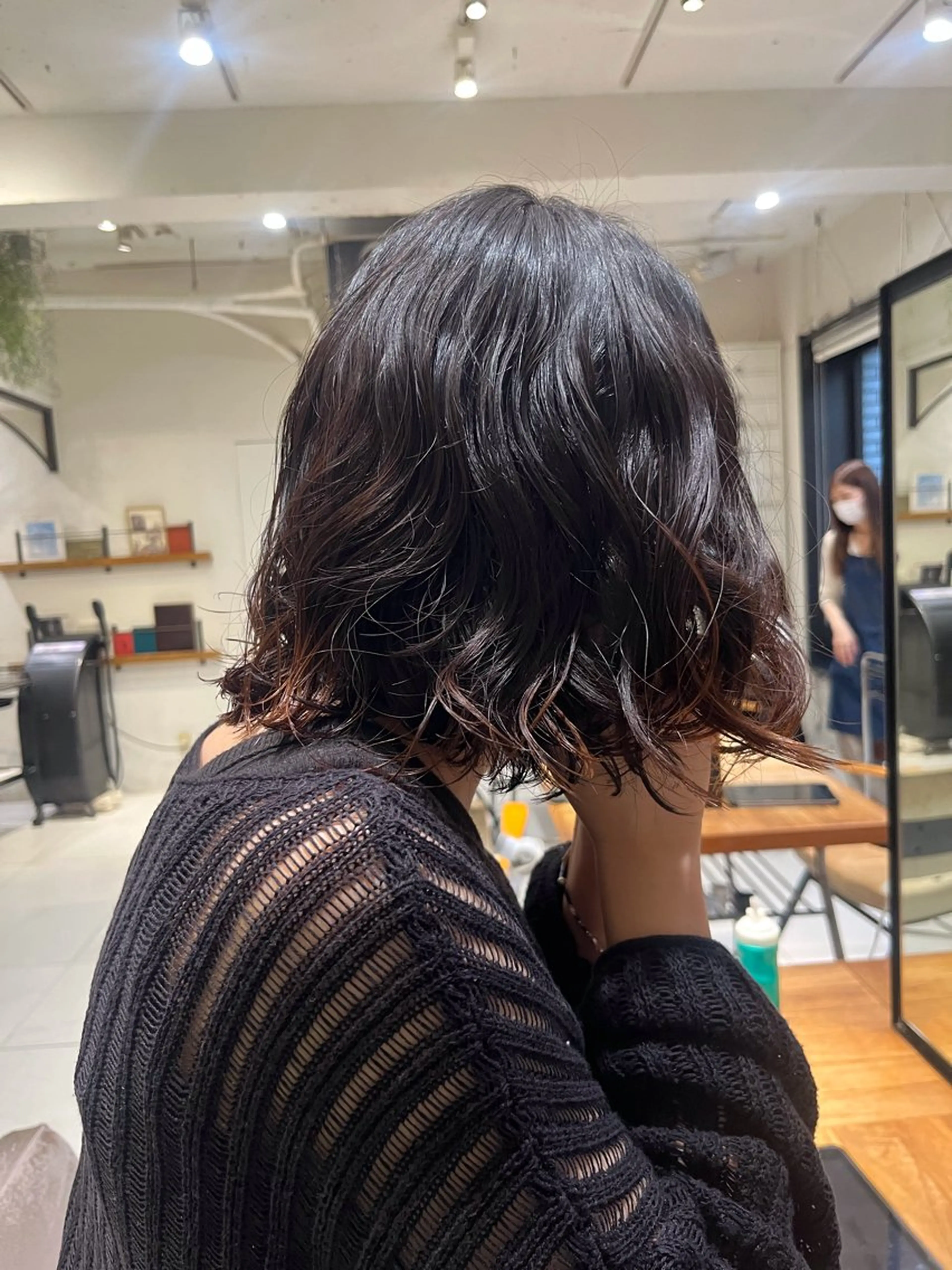 ミディアム カット パーマ スタジオノル パーマ🌀あやなのヘアスタイル