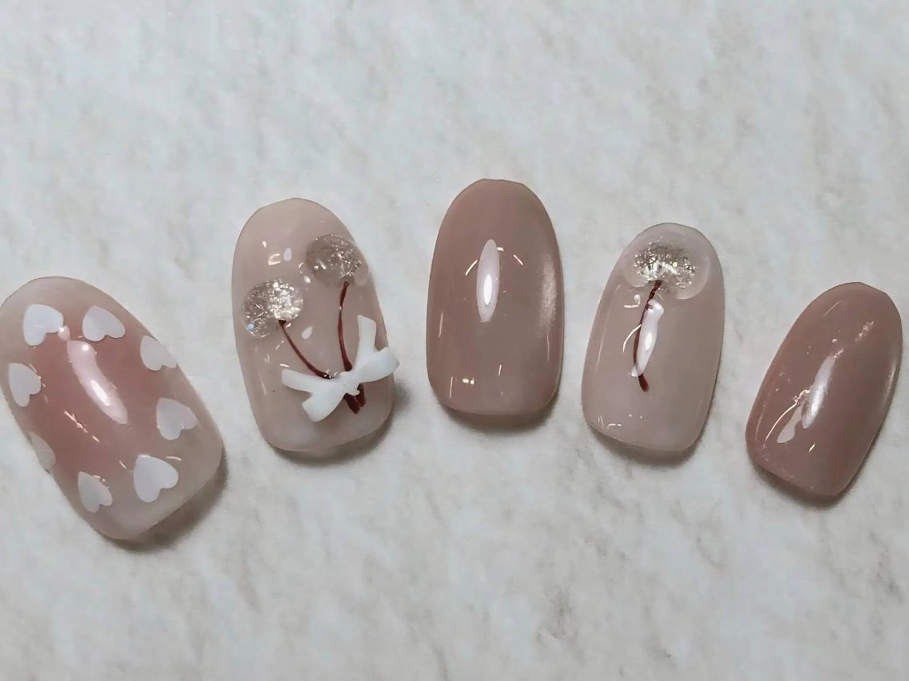 ネイル ジェルネイル 韓国ネイル パラジェル シンプルネイル ワンホンネイル MIHANAネイル ／MINH ミンのネイルデザイン