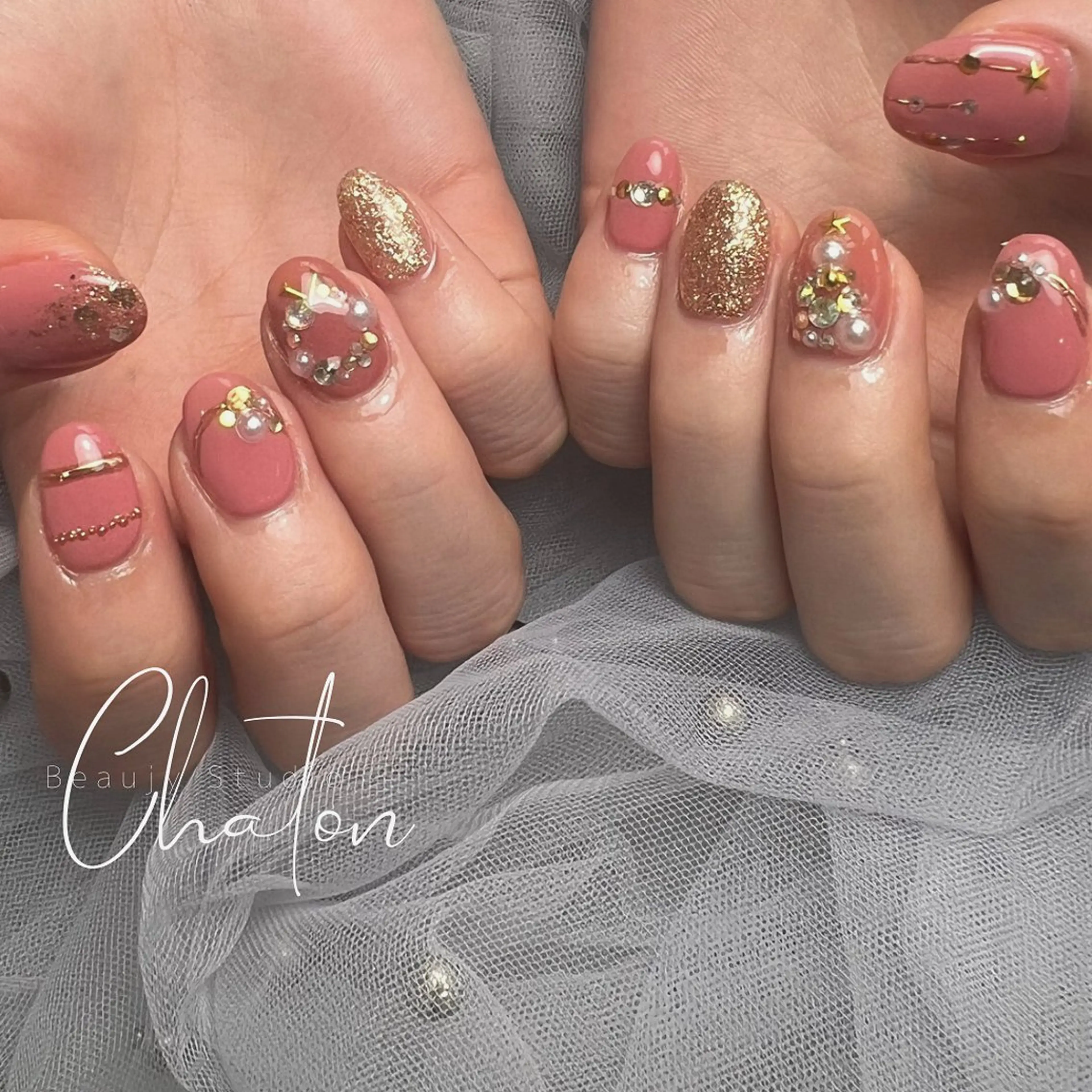 ネイル 冬ネイル クリスマス KADONO YUIKAのネイルデザイン