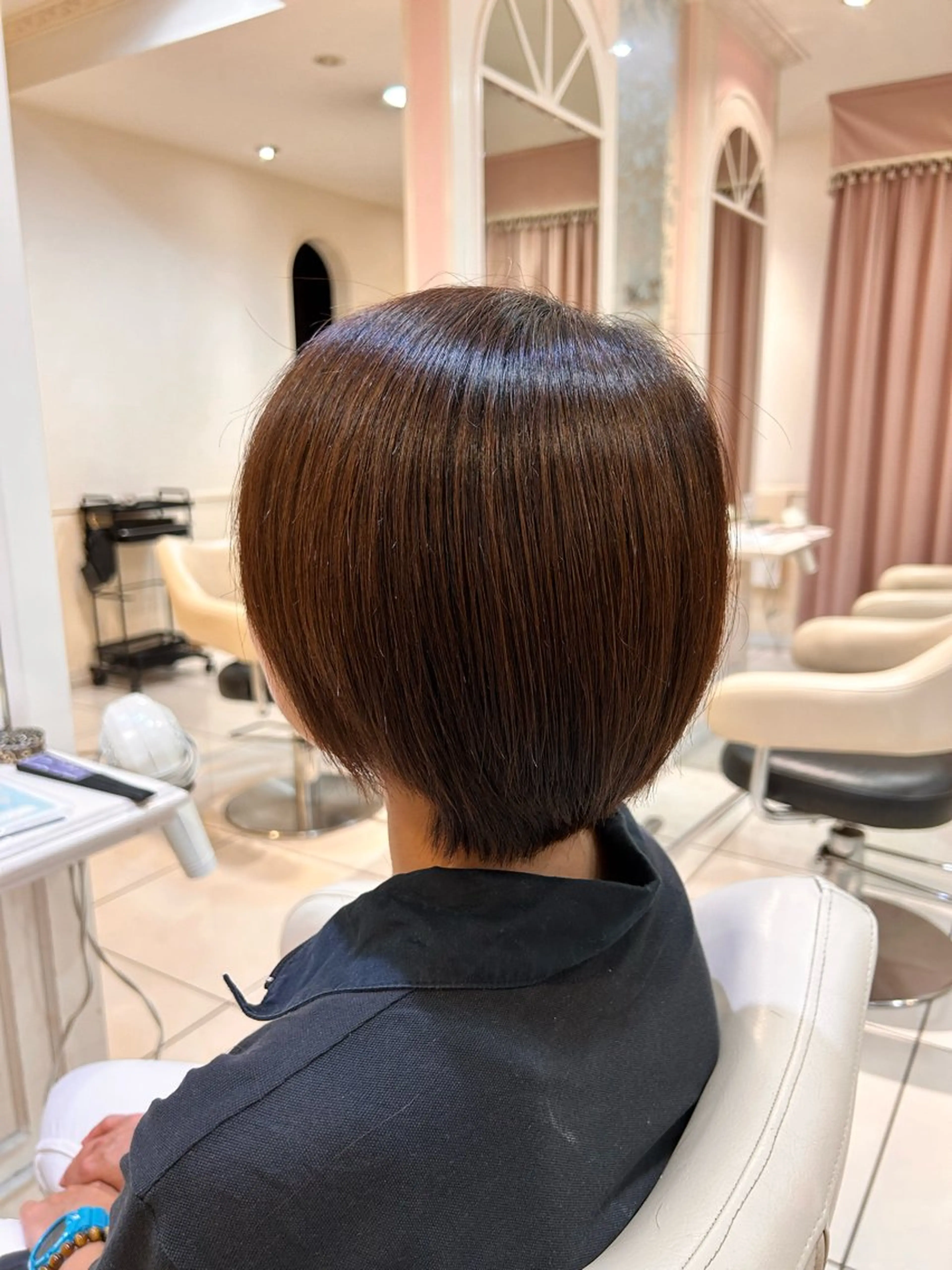 ショート 巻ける縮毛矯正 🌺 柔らか海外質感のヘアスタイル