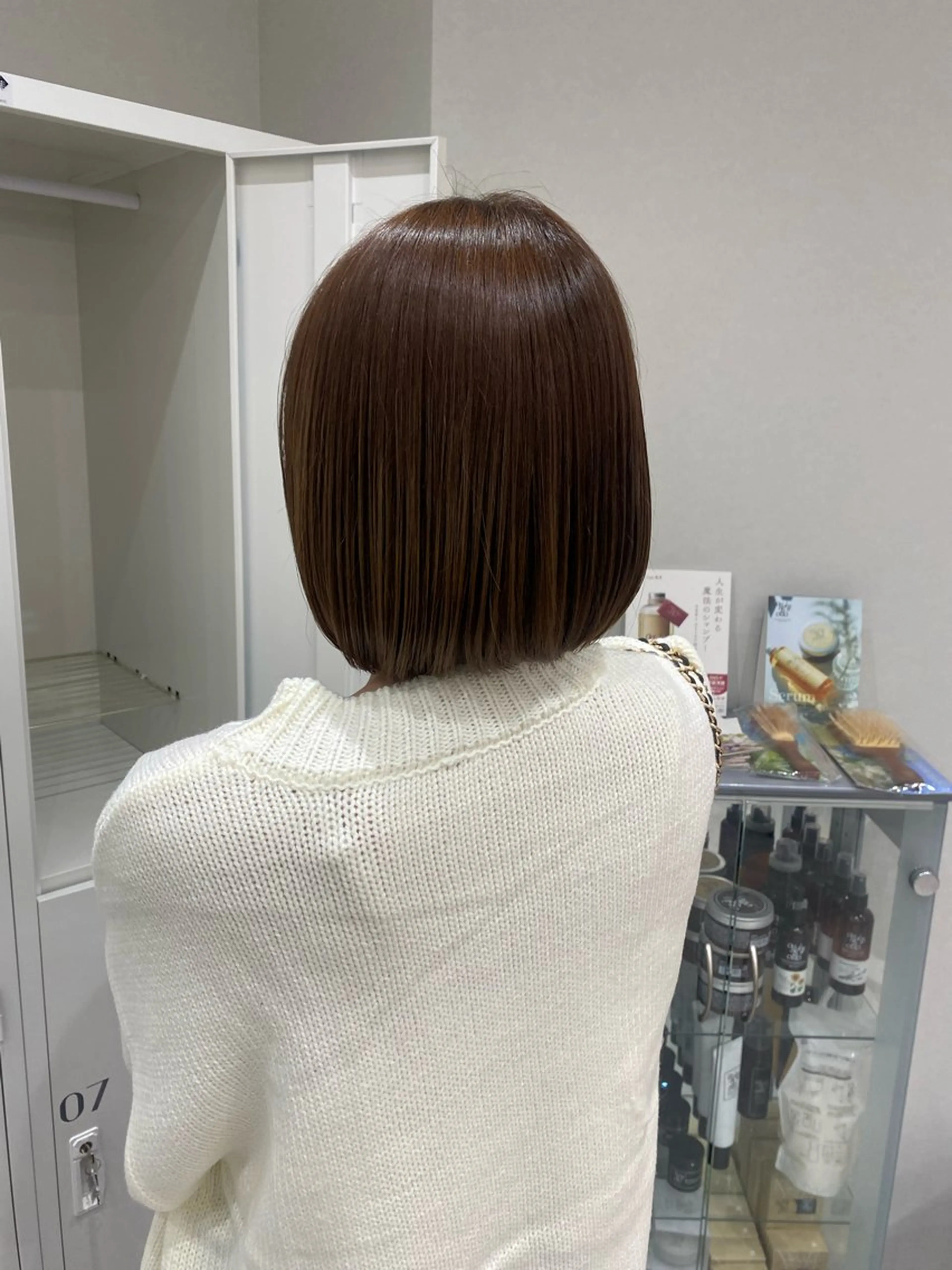 ミディアム カラー ヘアアレンジ ボブ カット ヘアカラー ボブ /ニュアンス/ satomi🧸💖のヘアスタイル