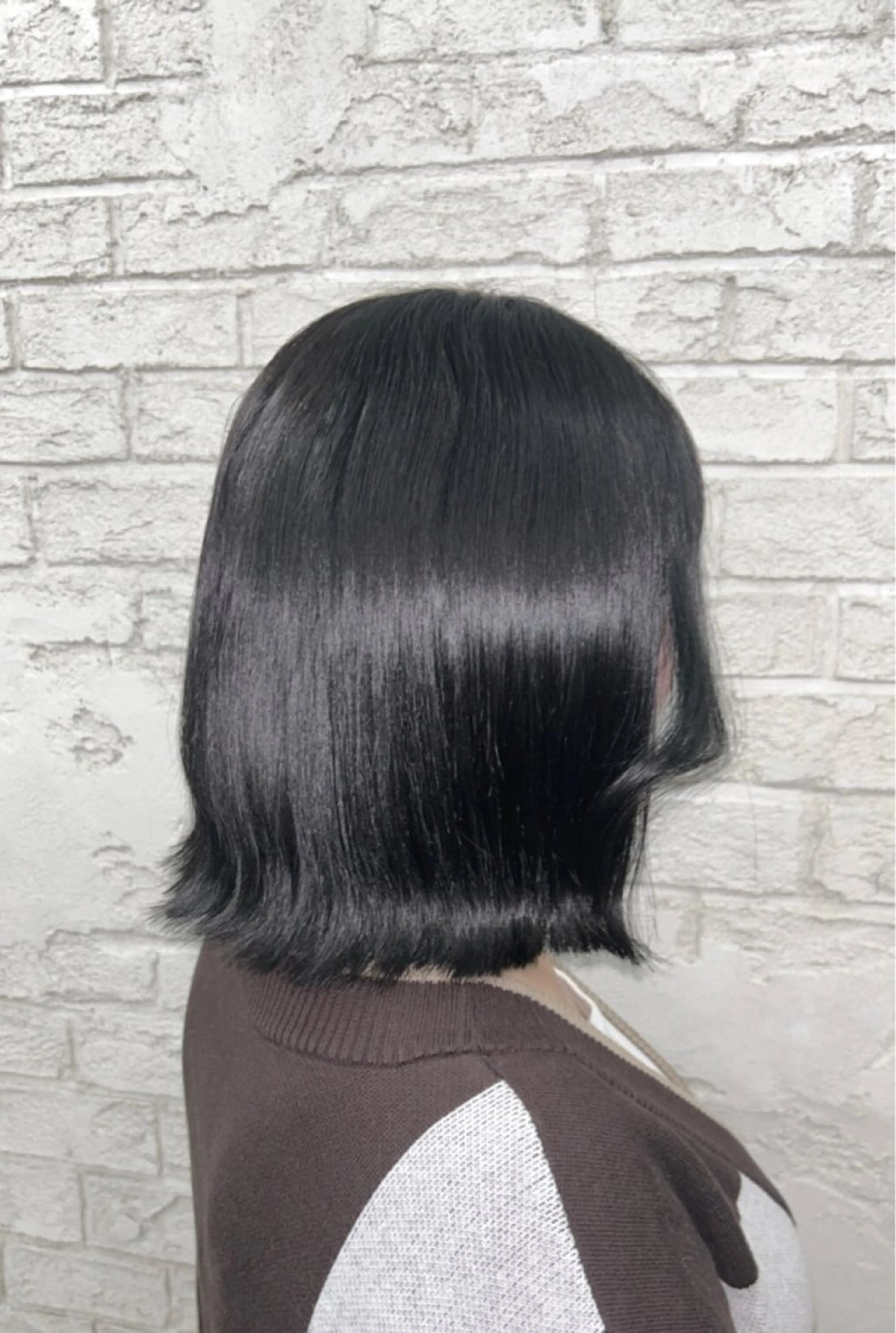 ミディアム カラー 黒髪 ブルーカラー ブルーブラック 外ハネヘア 🩵モテメンズカット MIYABI🩵のヘアスタイル