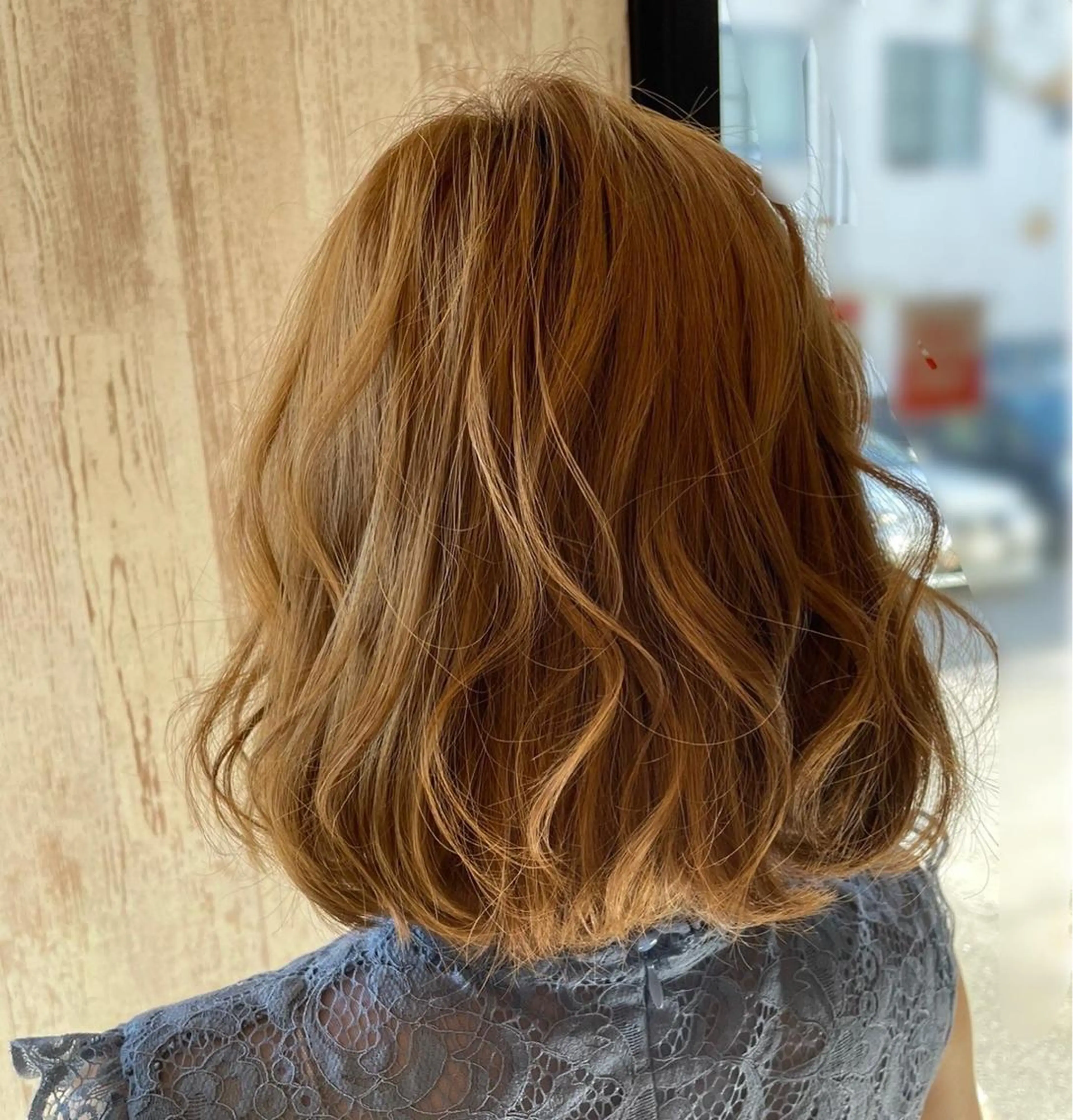 ミディアム ヘアアレンジ 岡村 真子のヘアスタイル