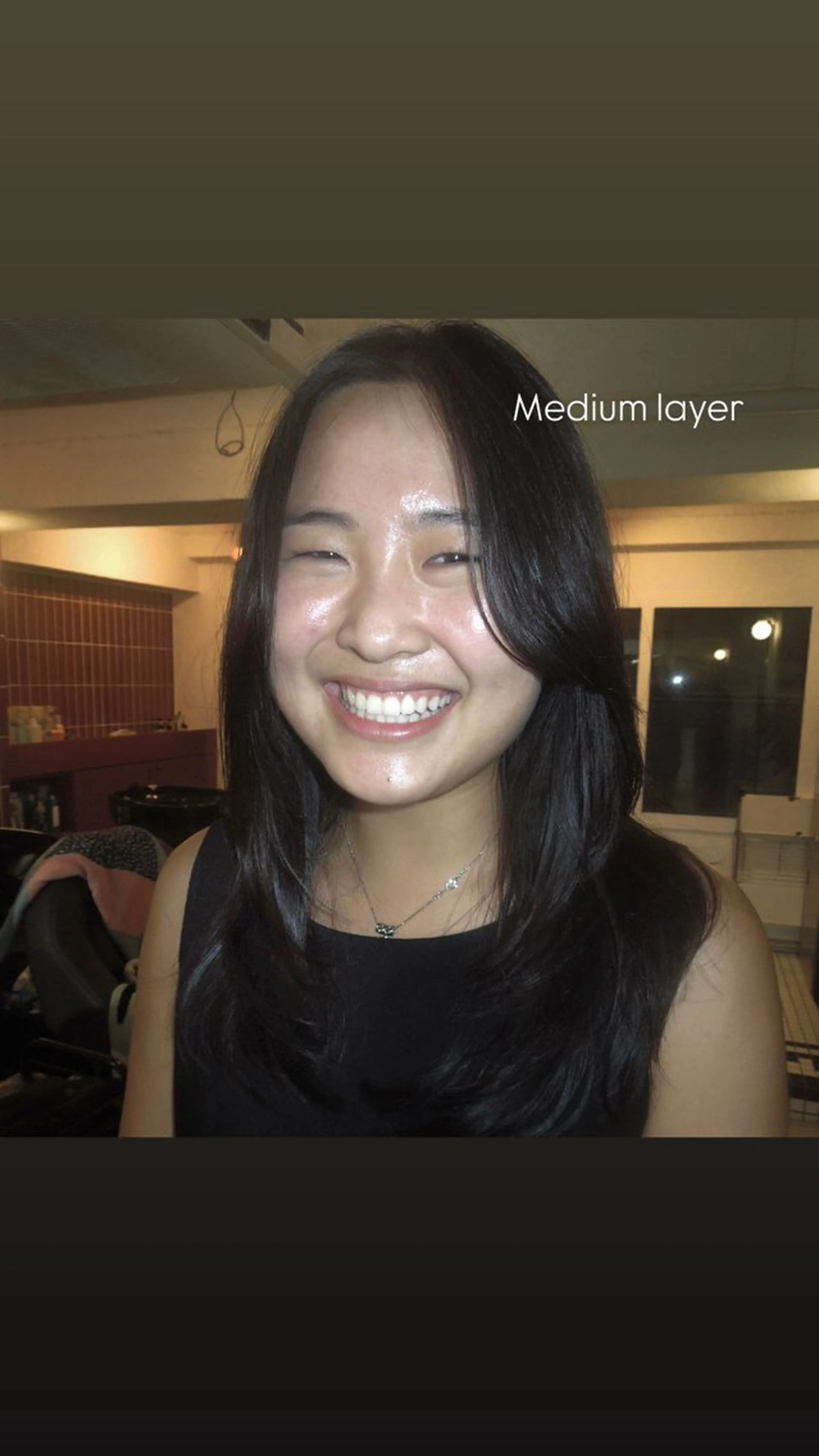 ミディアム レイヤーカット カット トリートメント タマキ/似合わせ カット/Wカラーのヘアスタイル