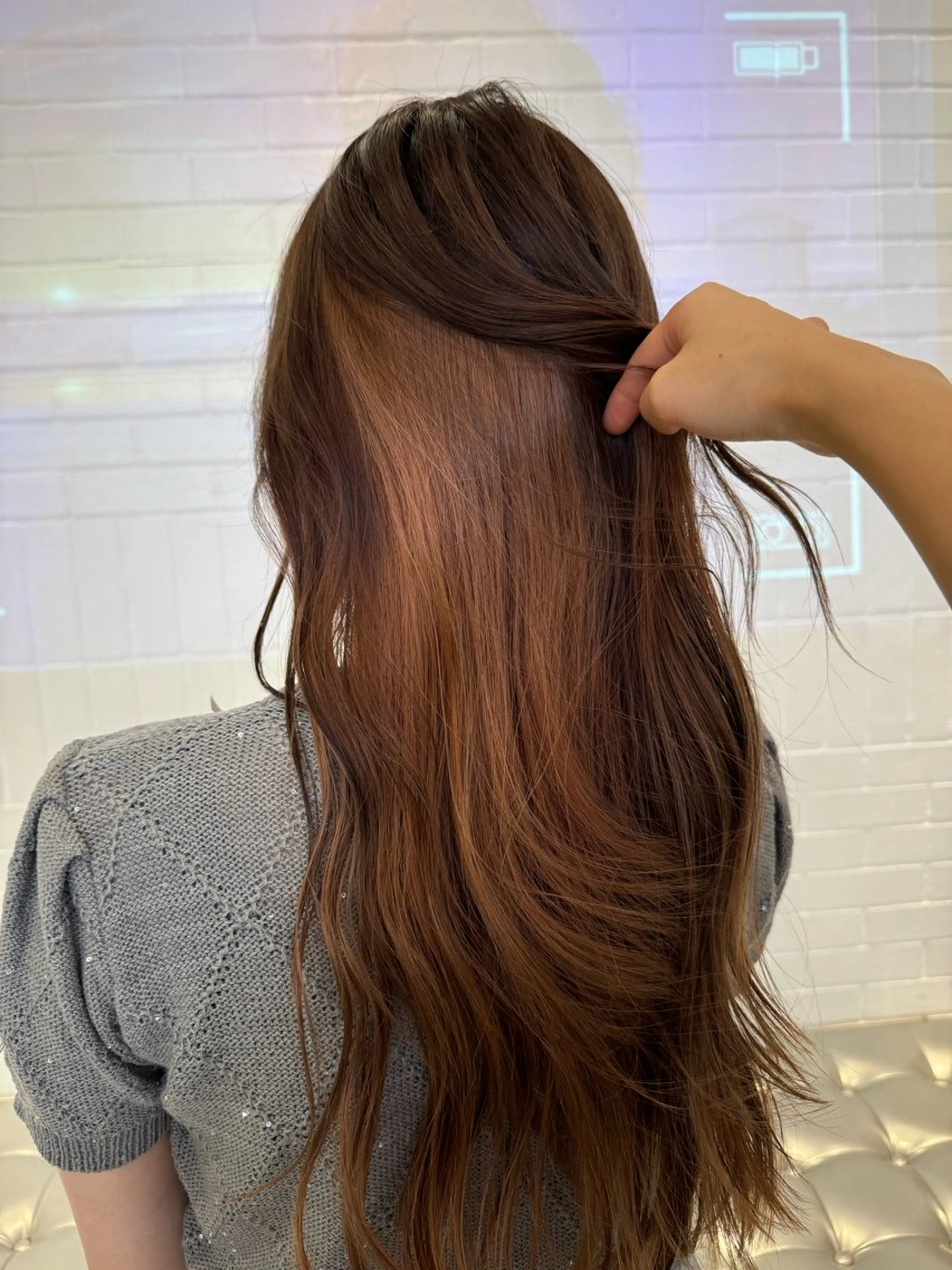 【当日限定💋】　　　　　　　　　　　　　　　　　　　　　デザインカラー（ブリーチ込み）➕トリートメントの写真