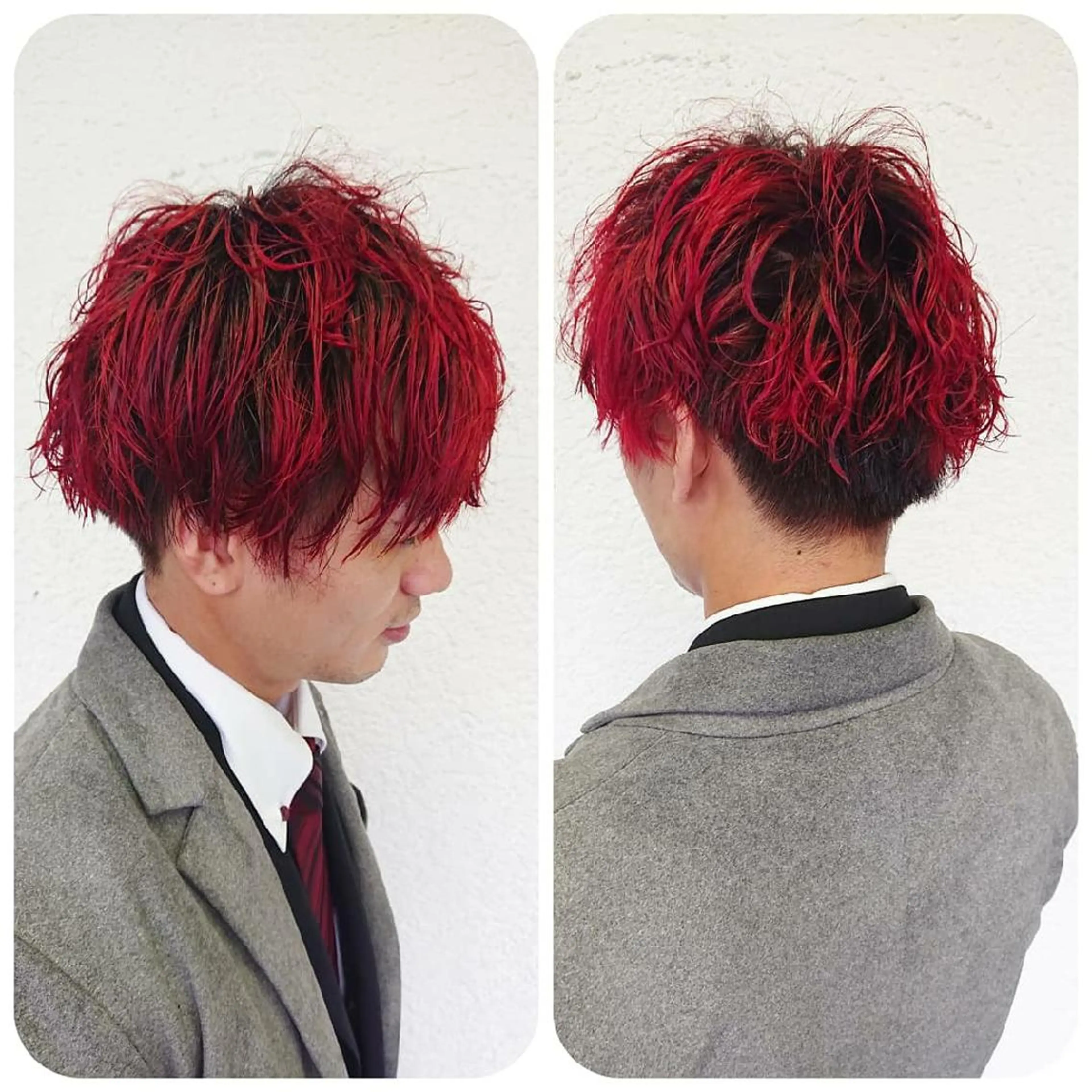 ショート メンズ カラー ACROあべの店所属・艶カラー/インナー /グラデ/大西小百合のヘアスタイル