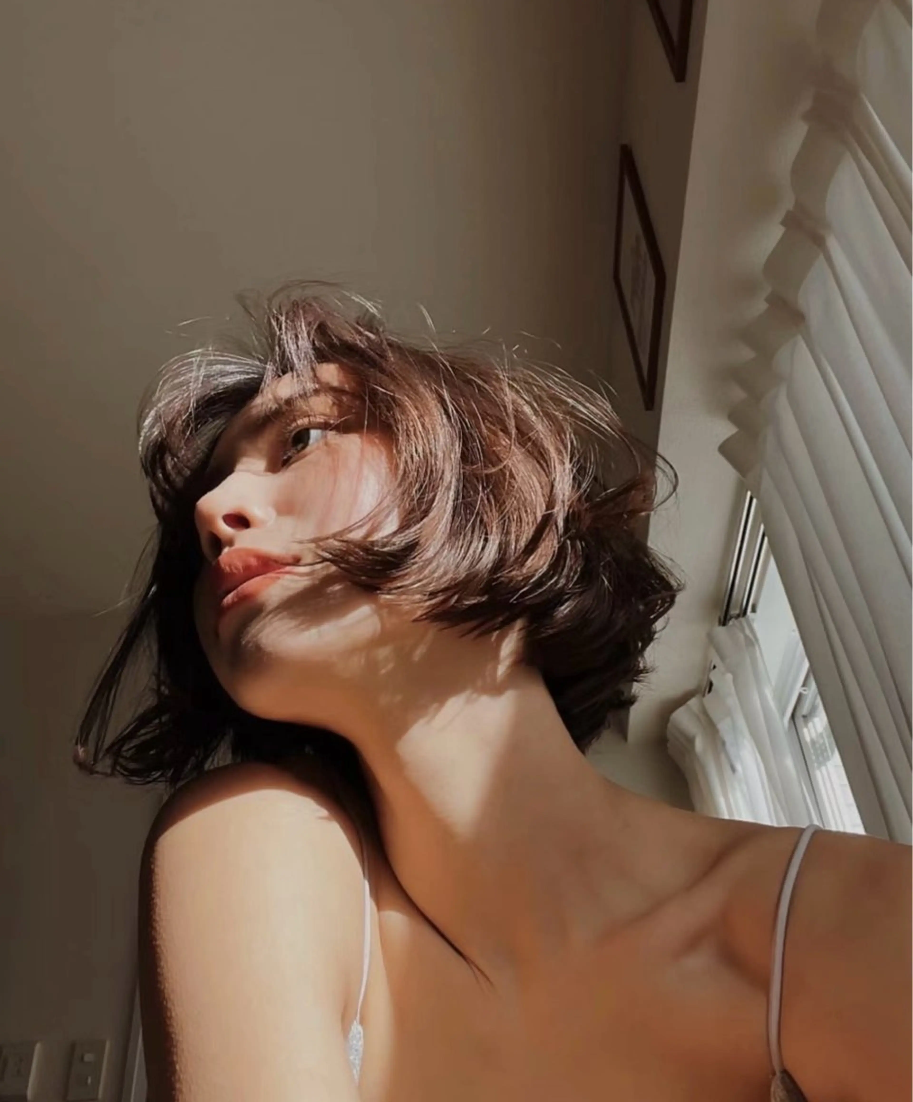 ショート カラー カット ヘアカラー レイヤー/柔色 カラー/SAkiのヘアスタイル