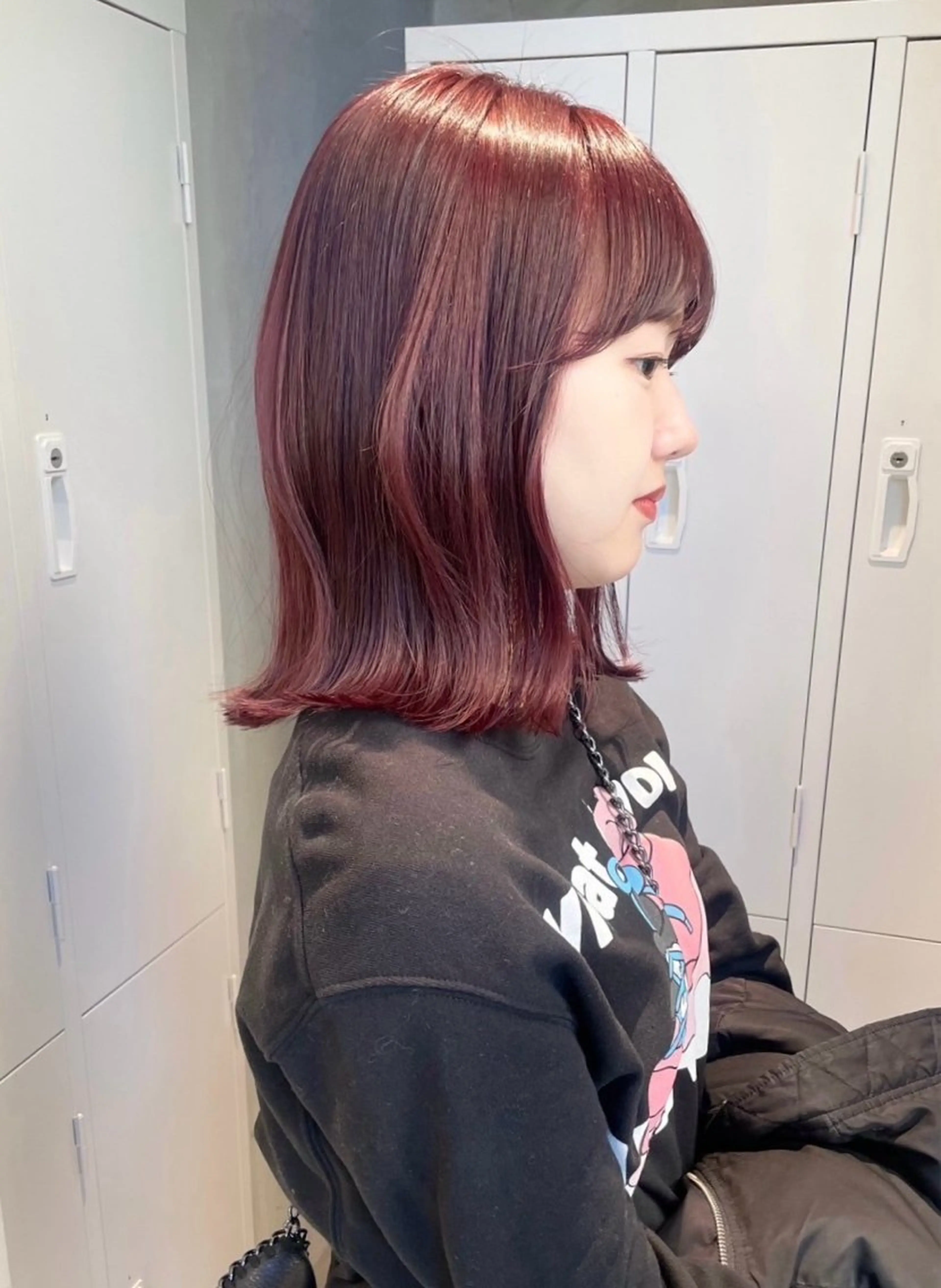 ショート カラー ボブ 外ハネヘア ちえみ/ ボブ・ショート募集中のヘアスタイル