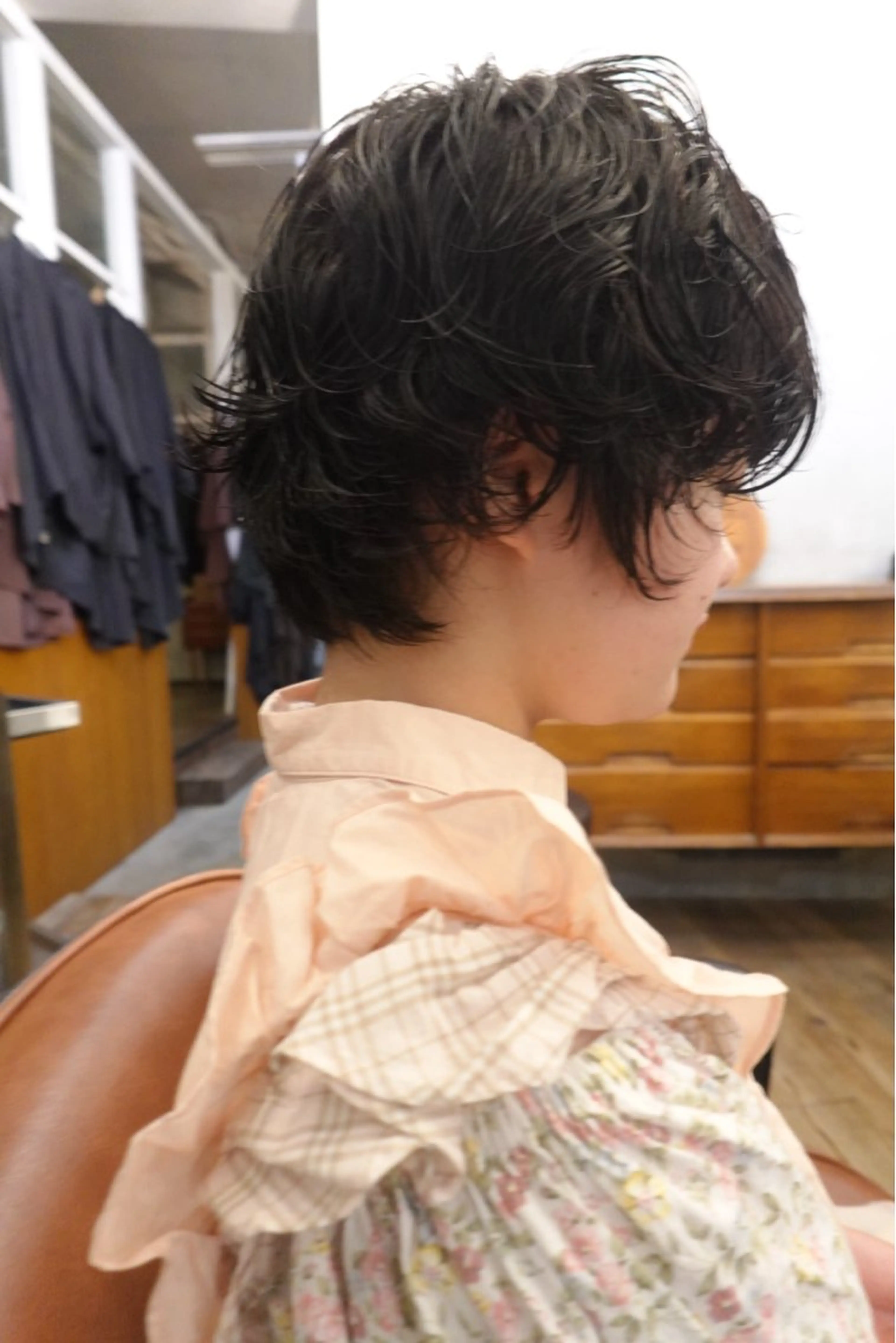 ショート 🍁ロングパーマ.ニ ュアンス🍁陸来のヘアスタイル