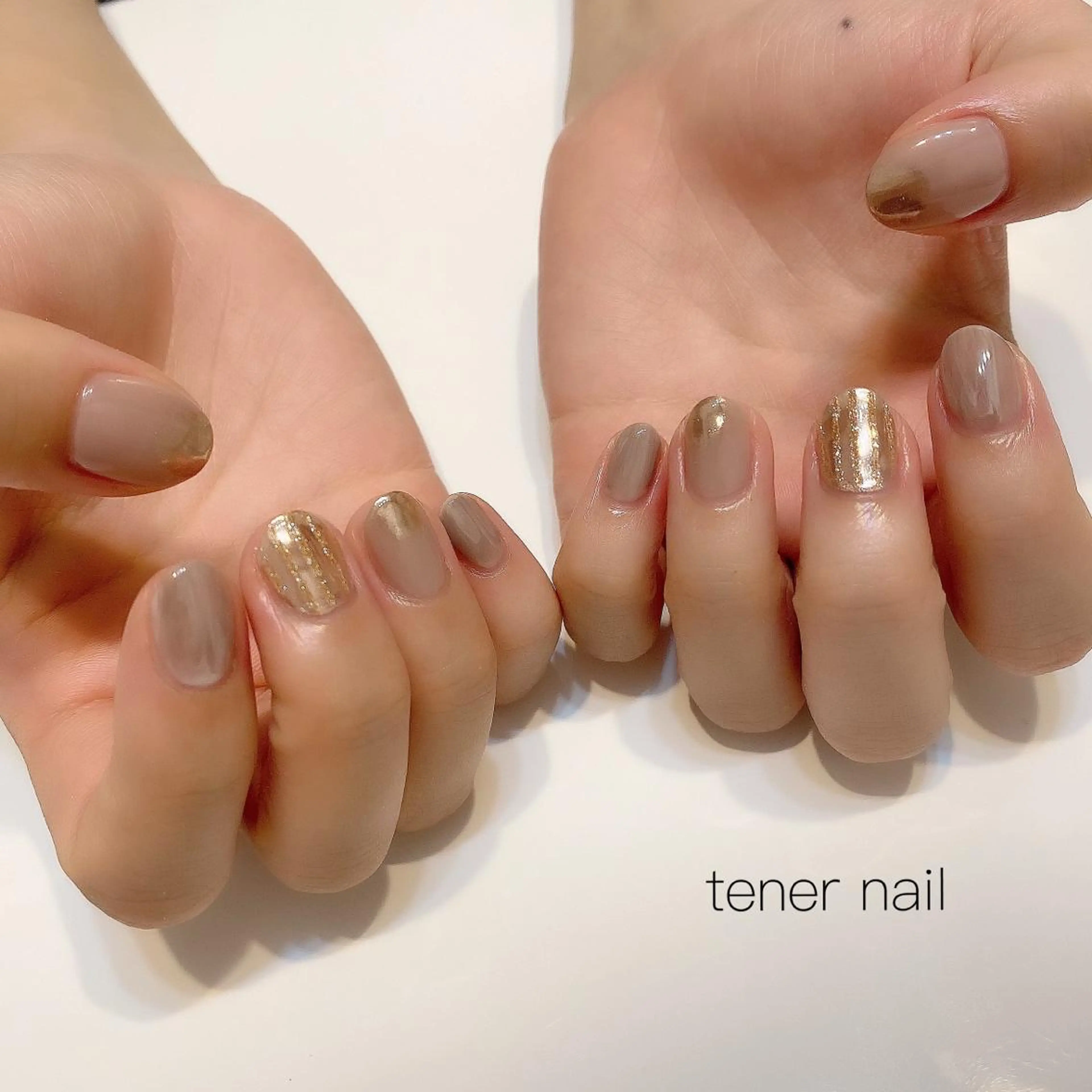 ネイル ゴールド ニュアンスネイル tener  nail  テネルネイル所属・テネルネイル tener nailのネイルデザイン