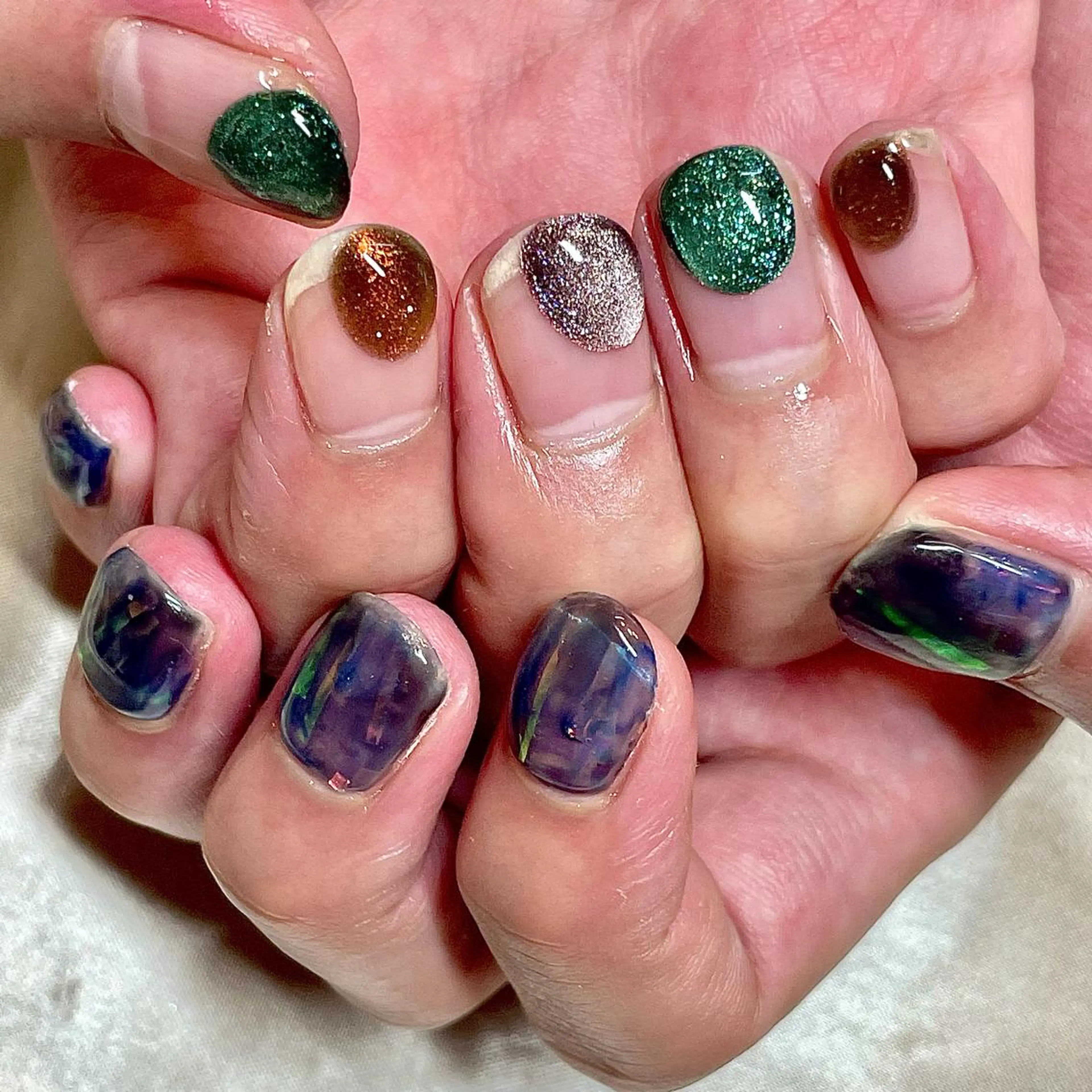 ショート カラー パーマ ヘアアレンジ メンズ キッズ ネイル マツエク・マツパ アイブロウ nail&eye Aoのマツエク・マツパデザイン