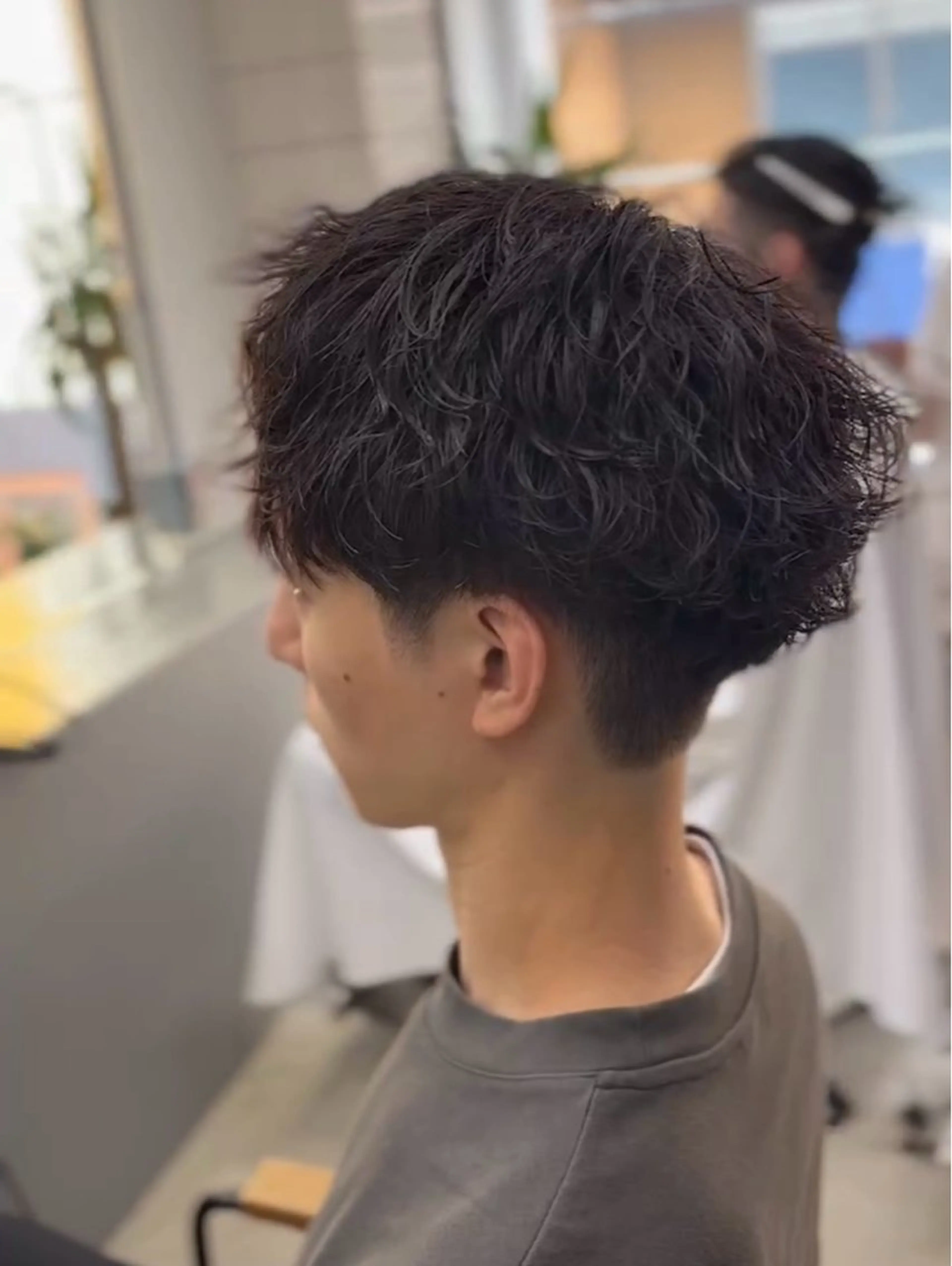 ショート パーマ メンズ カット パーマ メンズ専門サロン wokeのヘアスタイル