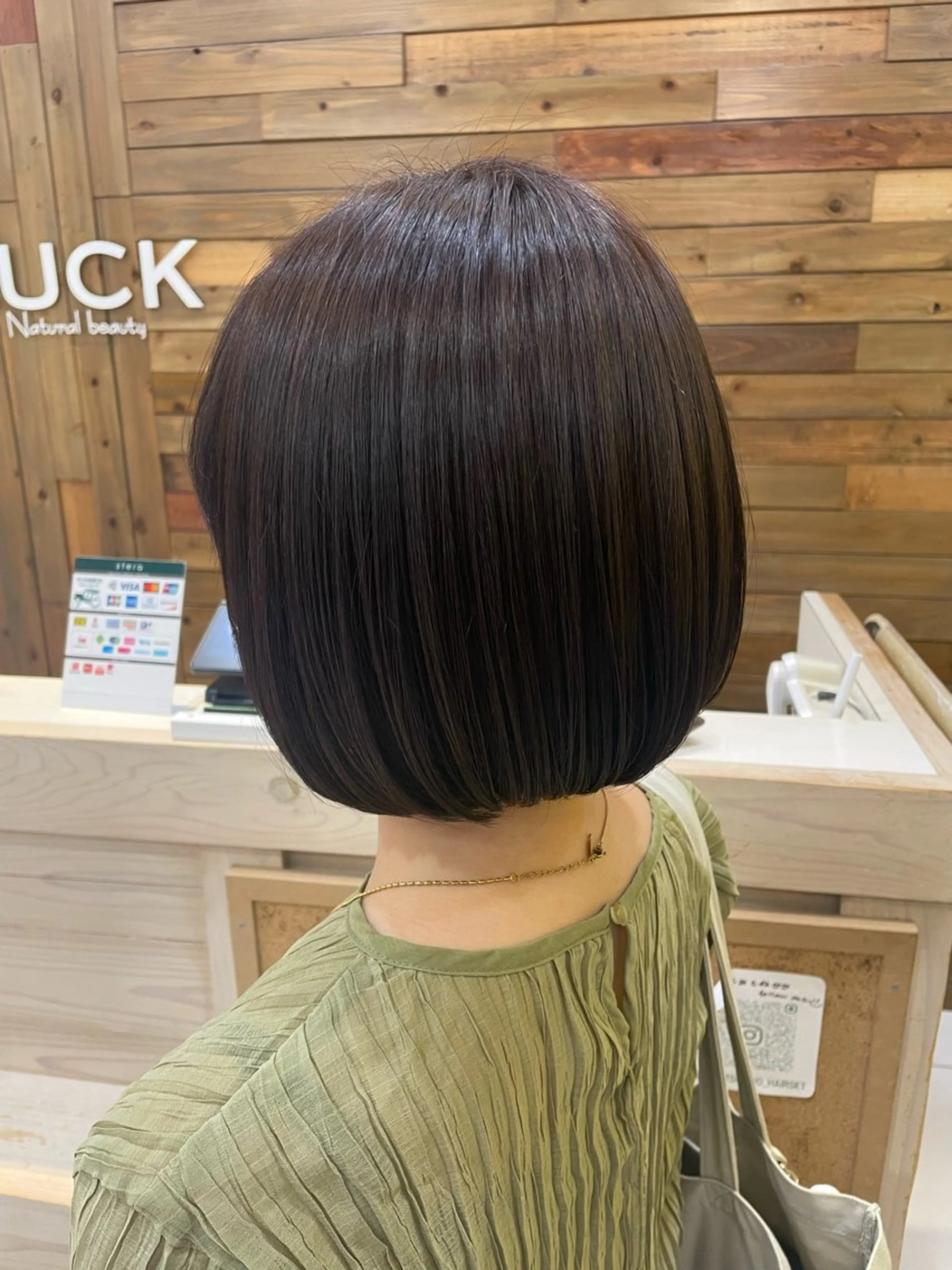 ショート ちぐさ/暖色/ ワンカラー🤍のヘアスタイル